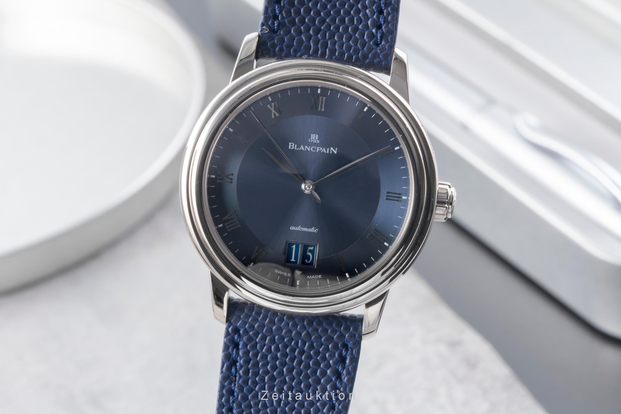 Blancpain Villeret 18 ct white gold automatic men's watch 6850-1540-55  [2506931]