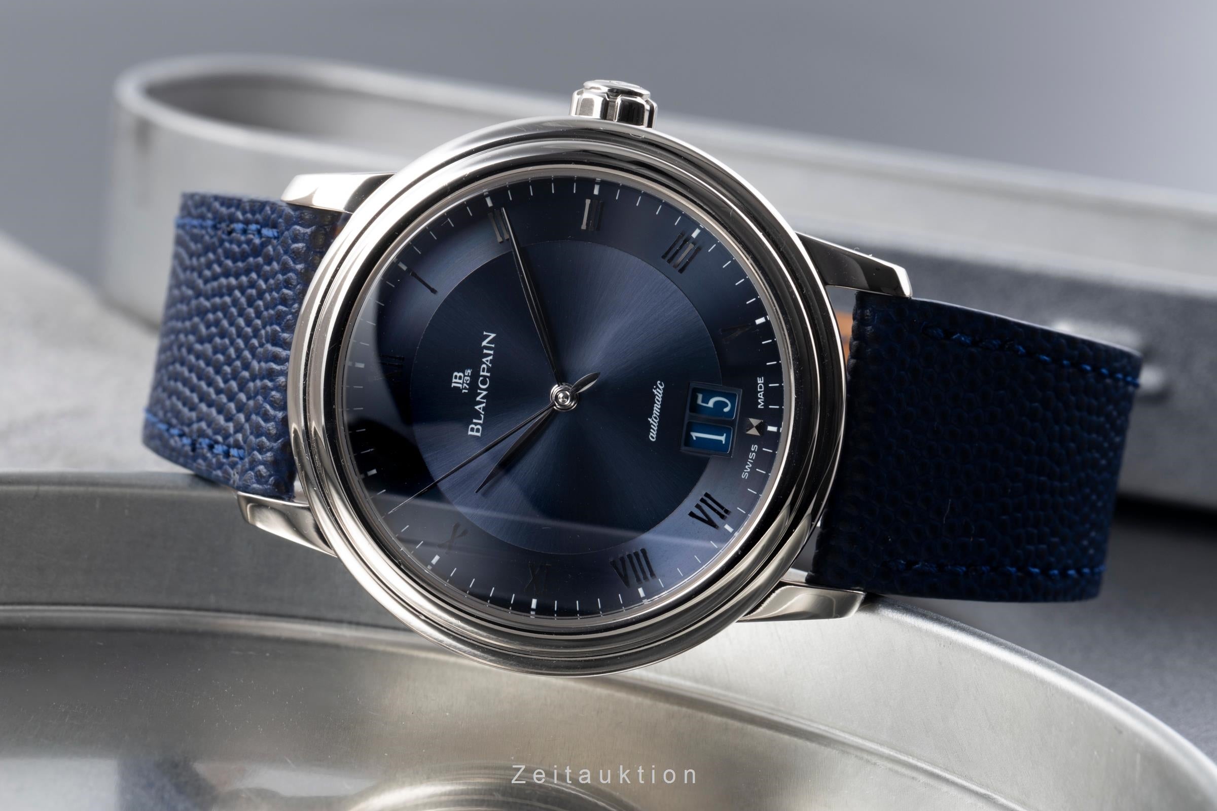 Blancpain Villeret 18 ct white gold automatic men's watch 6850-1540-55  [2506931]