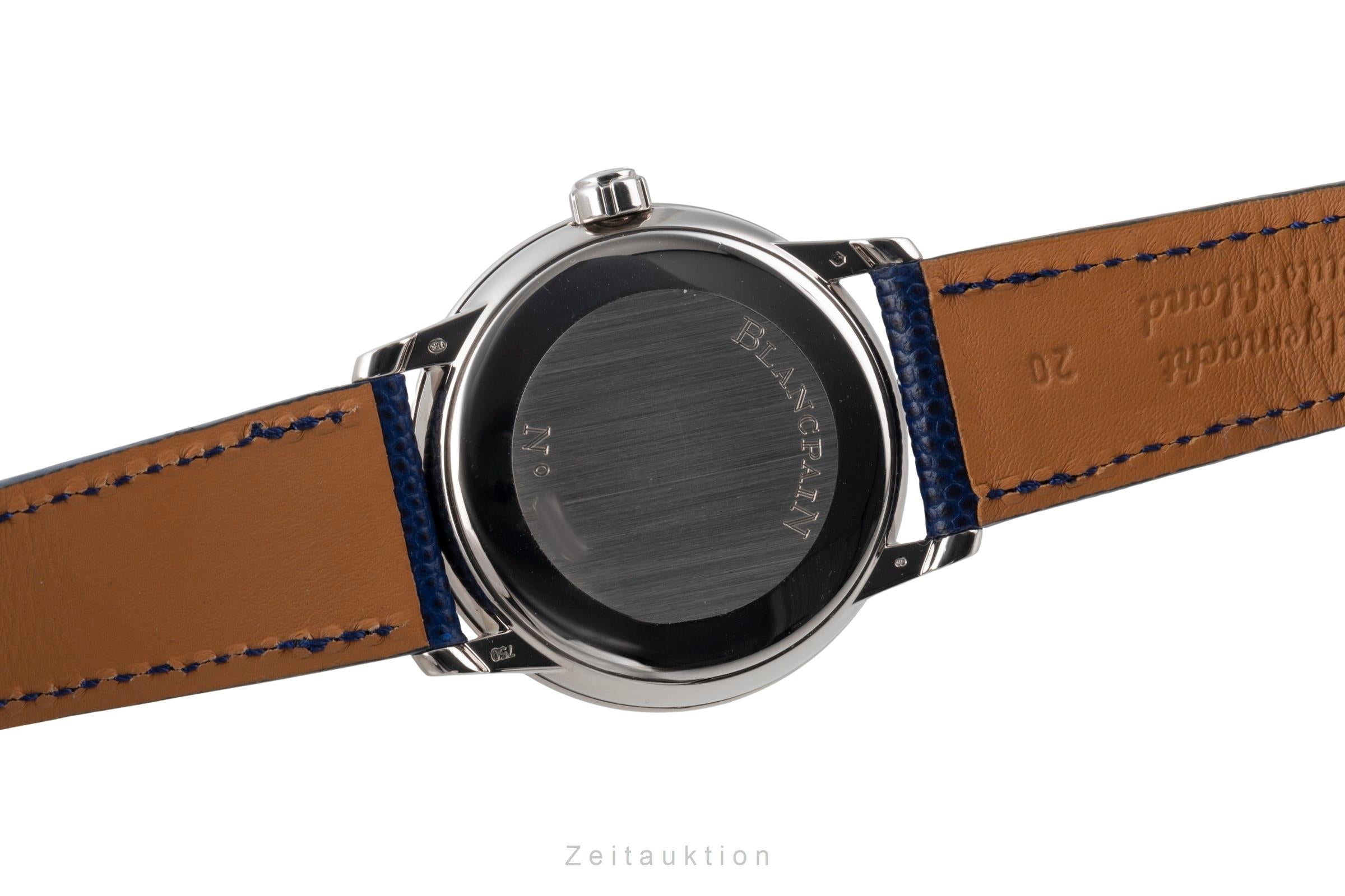 Blancpain Villeret 18 ct white gold automatic men's watch 6850-1540-55  [2506931]