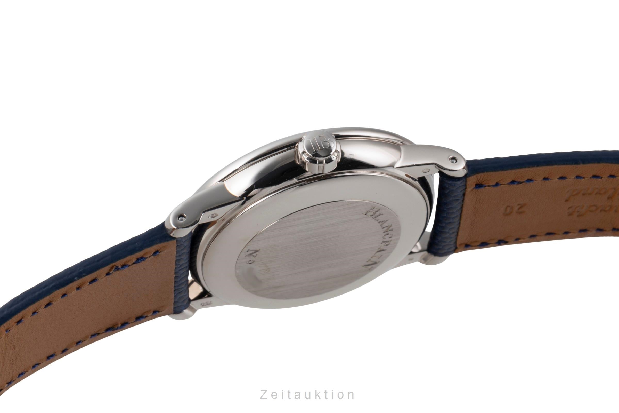 Blancpain Villeret 18 ct white gold automatic men's watch 6850-1540-55  [2506931]