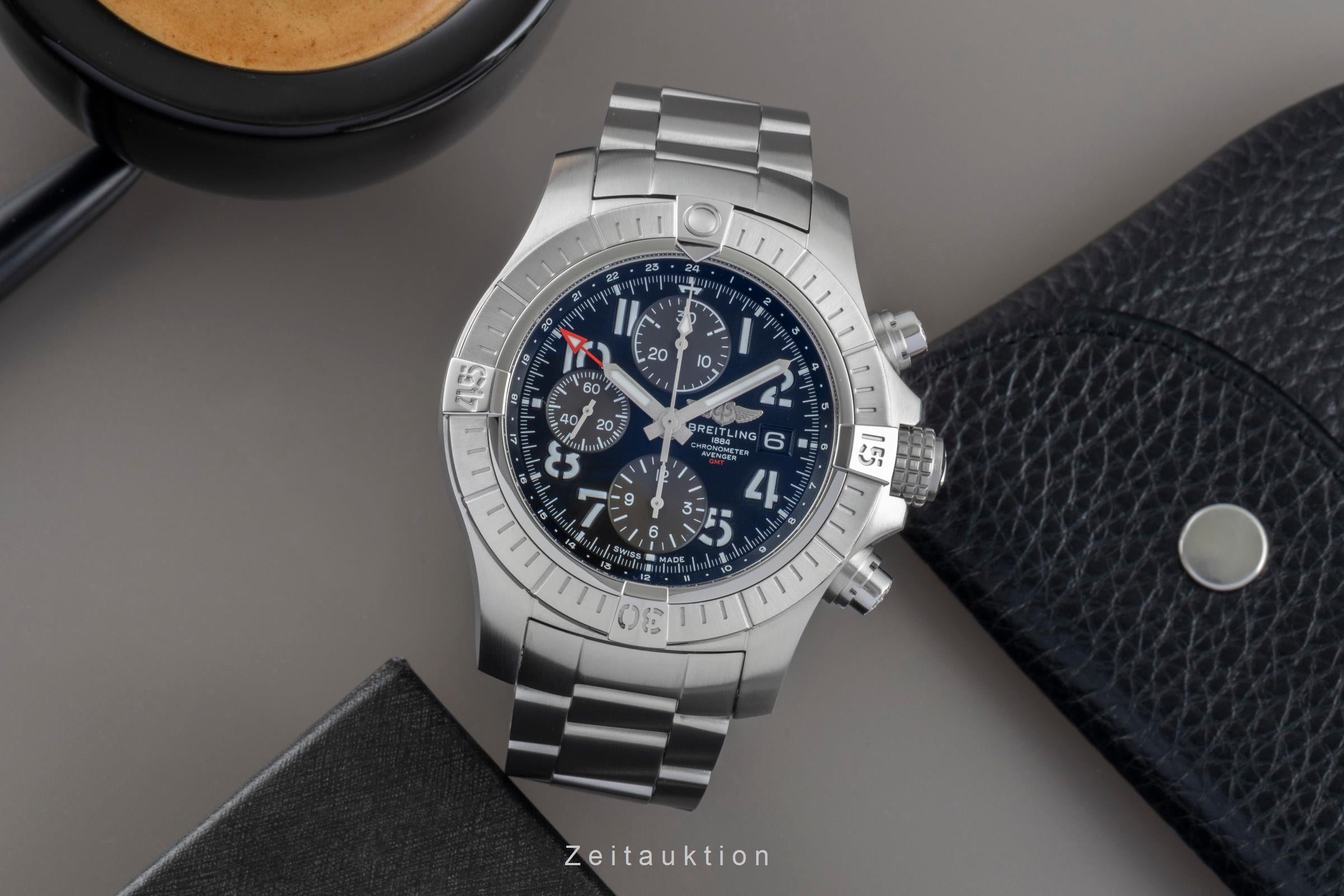 Breitling Avenger chronograph steel automatic Kal. B24 Ref