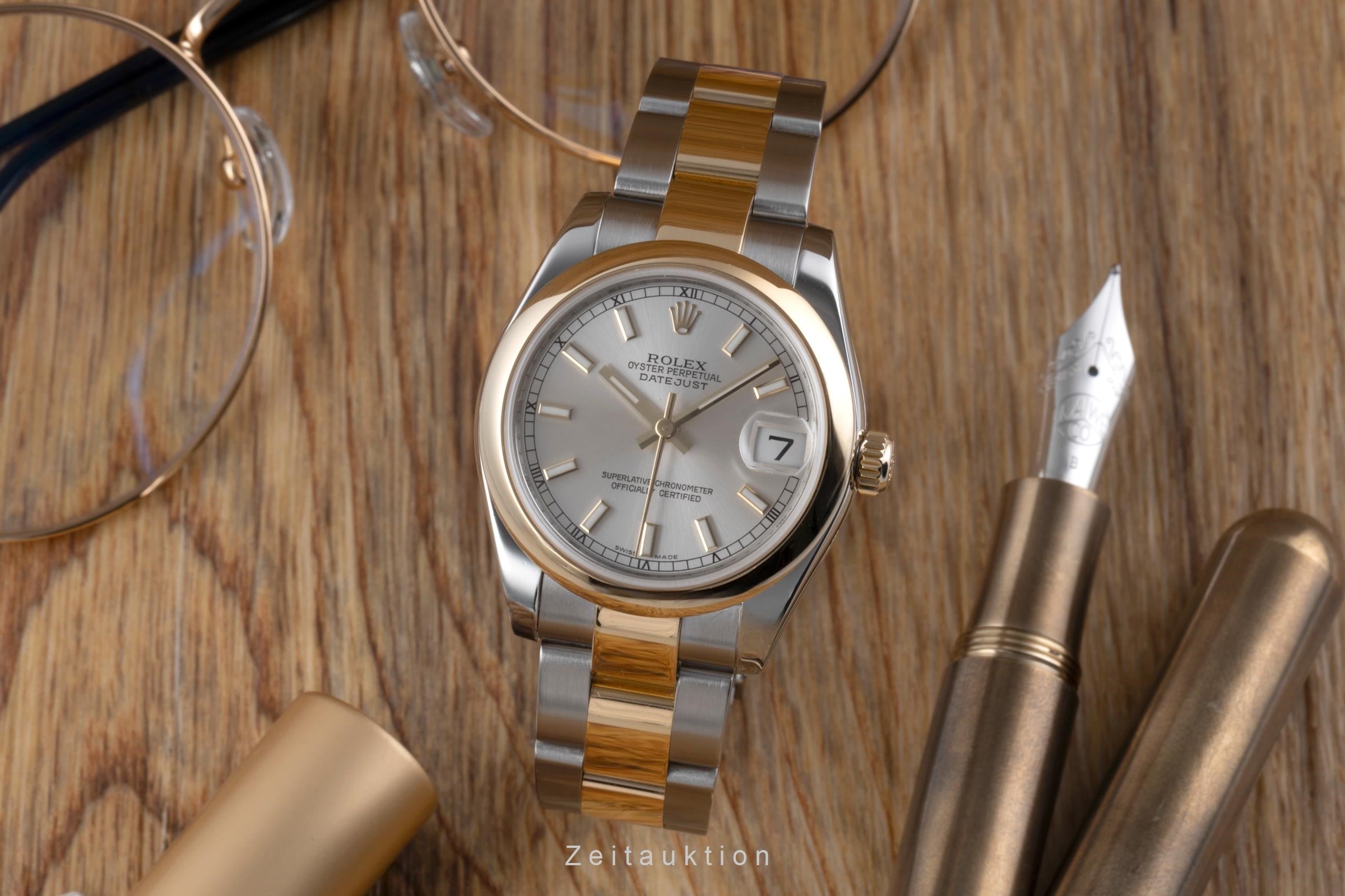 Rolex Datejust 31 Silver Dial Stahl / Gold Automatik Damen Ref. 178243 B&P 2017 [2506944]