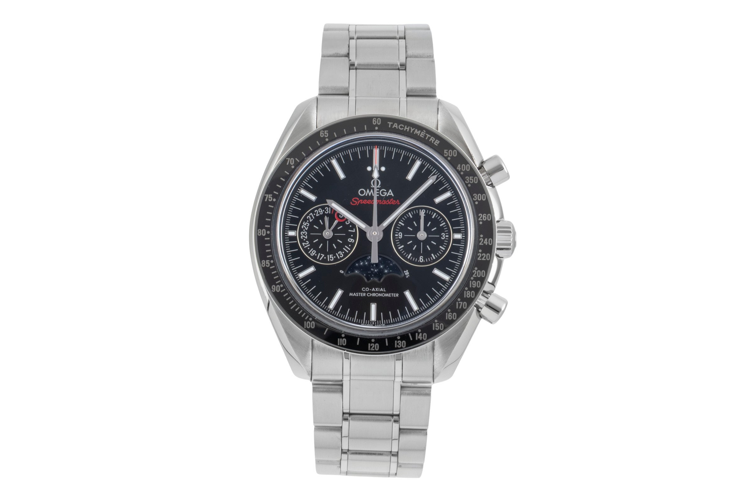 Omega Speedmaster chronograph steel automatic men's watch 304.30.44.52.01.001 LP: 12600EUR  [2506945]