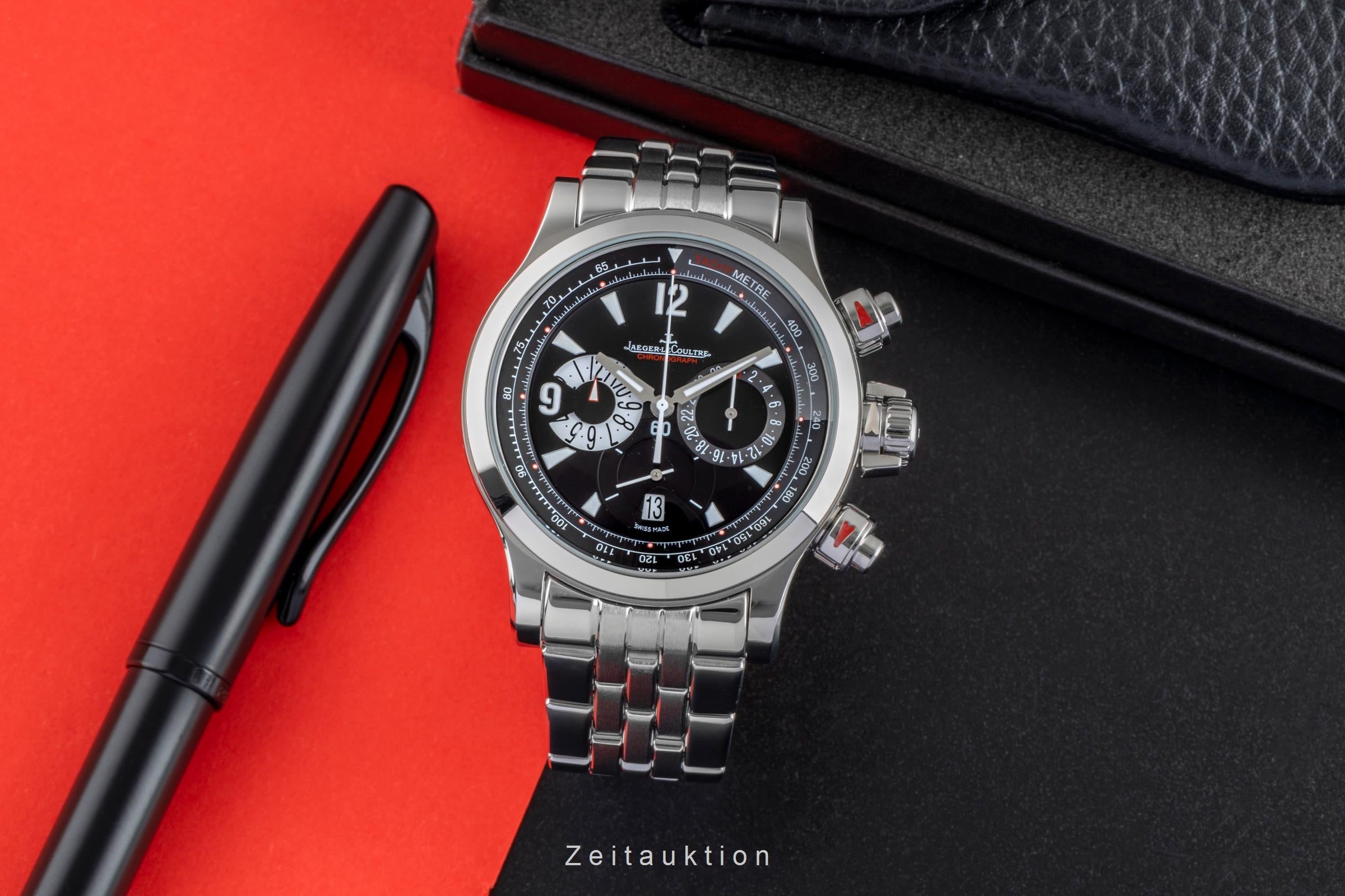 Jaeger LeCoultre Master Chronograph Stahl Automatik Ref. Q1758470 146.8.25 B&P  [2506946]