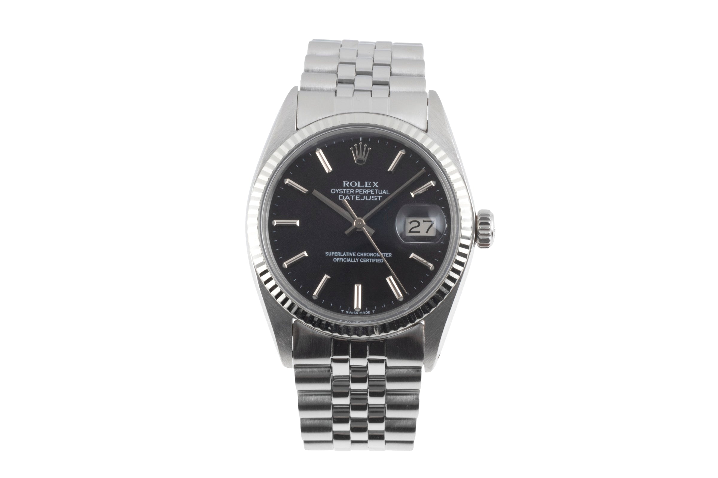 Rolex Datejust Stahl / Weissgold Automatik Herrenuhr Ref. 16014 Klassiker  [2506949]