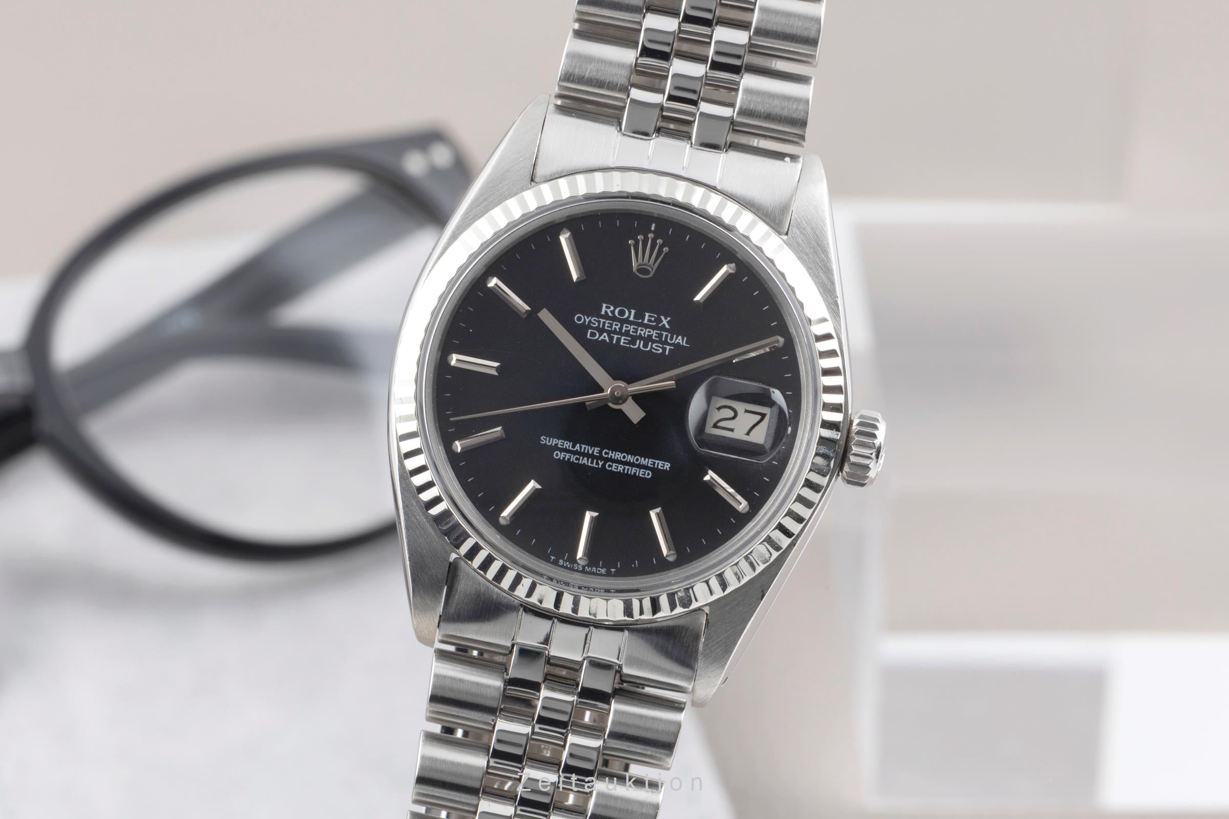 Rolex Datejust steel / white gold automatic Kal. 3035 Ref. 16014