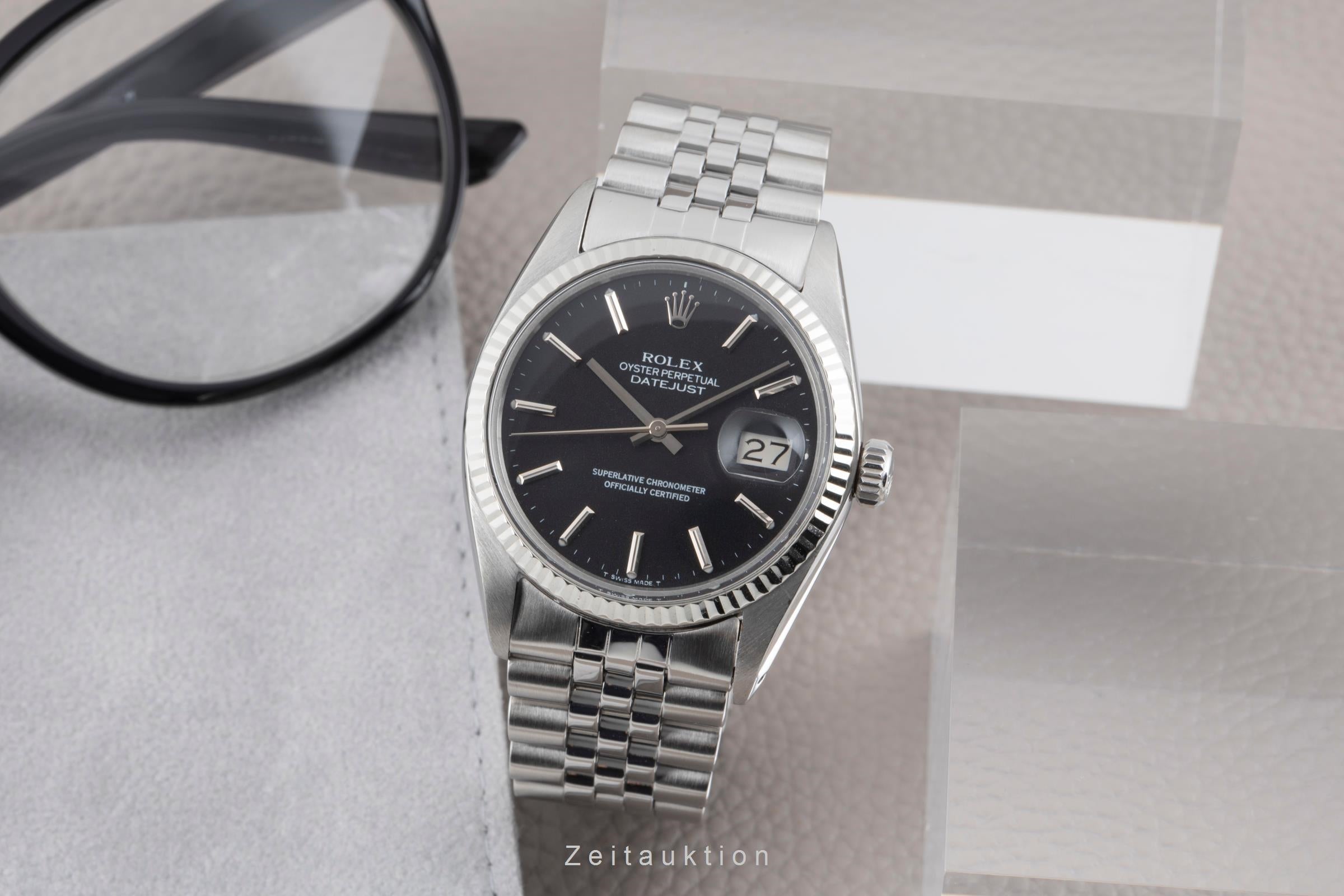 Rolex Datejust Stahl / Weissgold Automatik Herrenuhr Ref. 16014 Klassiker  [2506949]