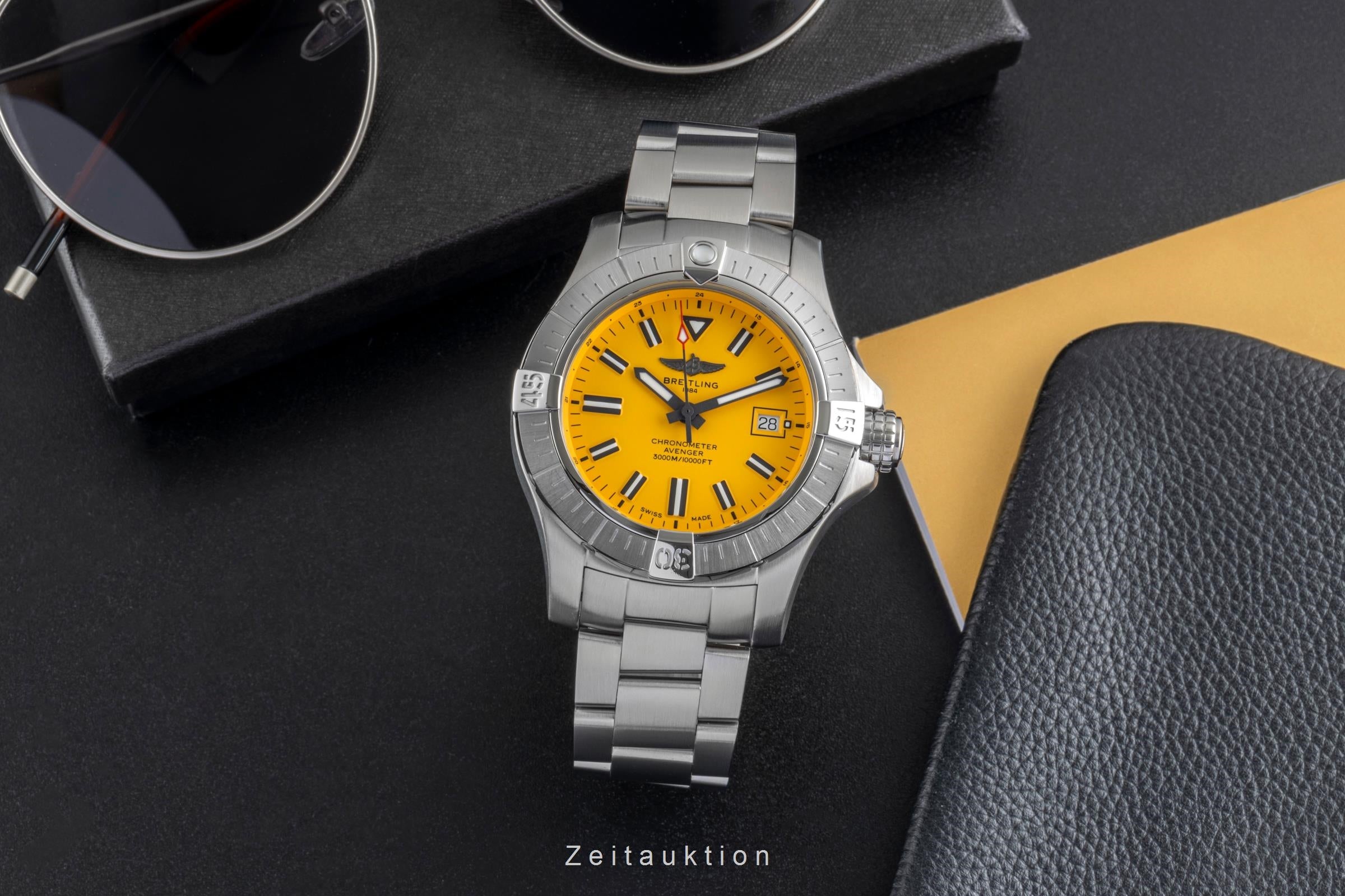 Breitling Avenger Seawolf acero automático reloj para caballeros A17319  [2506952]