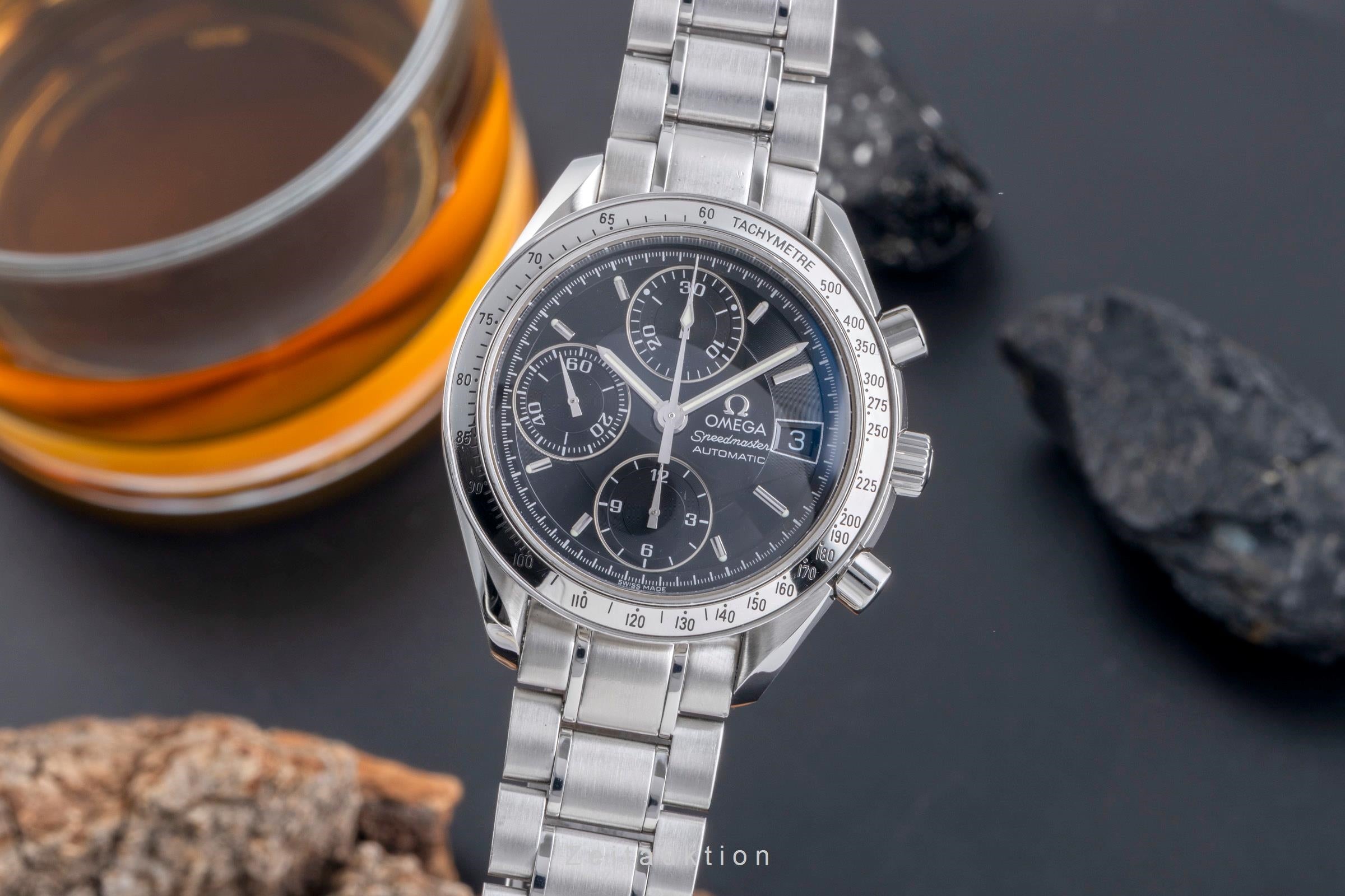 Omega Speedmaster Date chronograph steel automatic men's watch 3513.50.00 LP: 6100EUR  [2506954]