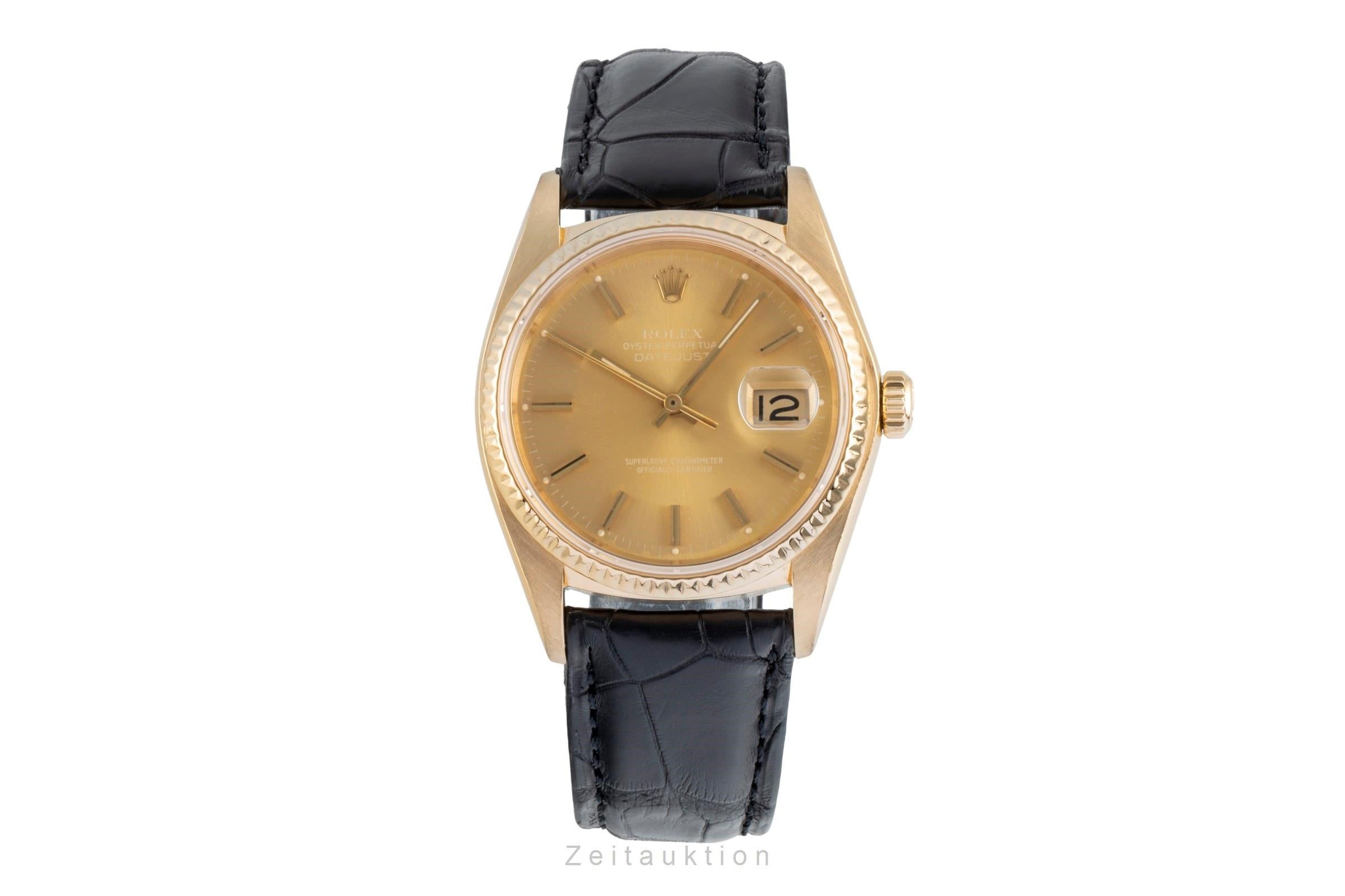 Rolex Datejust oro 18 ct automatismo orologio da uomo 16018  [2506964]