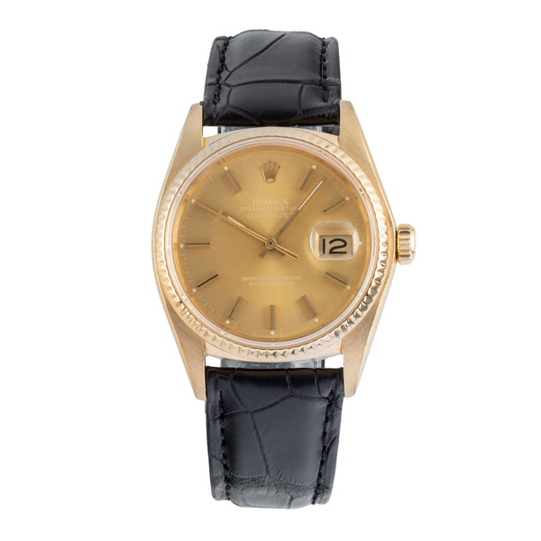 Rolex Datejust oro 18 ct automatismo orologio da uomo 16018  [2506964]
