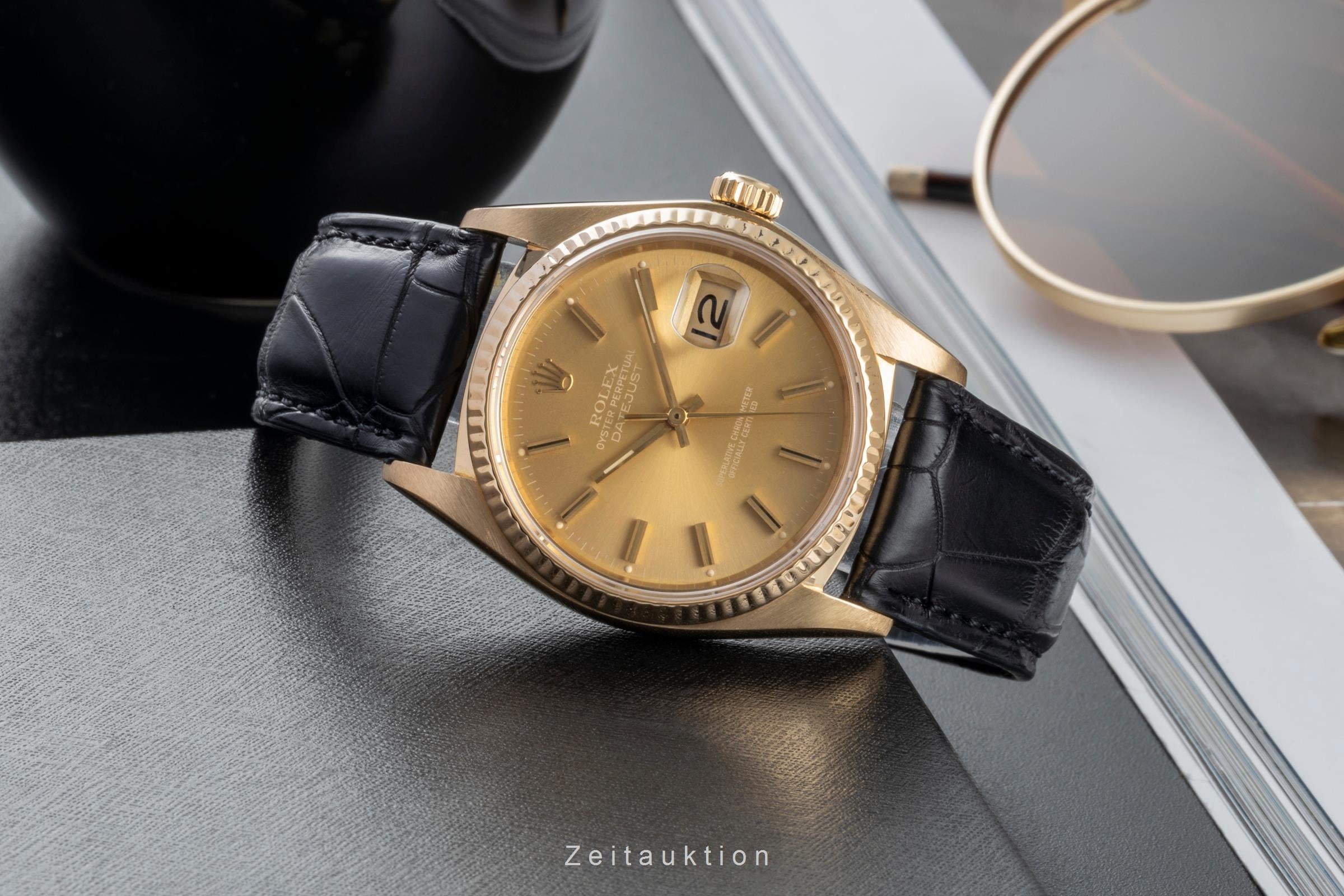 Rolex Datejust oro 18 ct automatismo orologio da uomo 16018  [2506964]