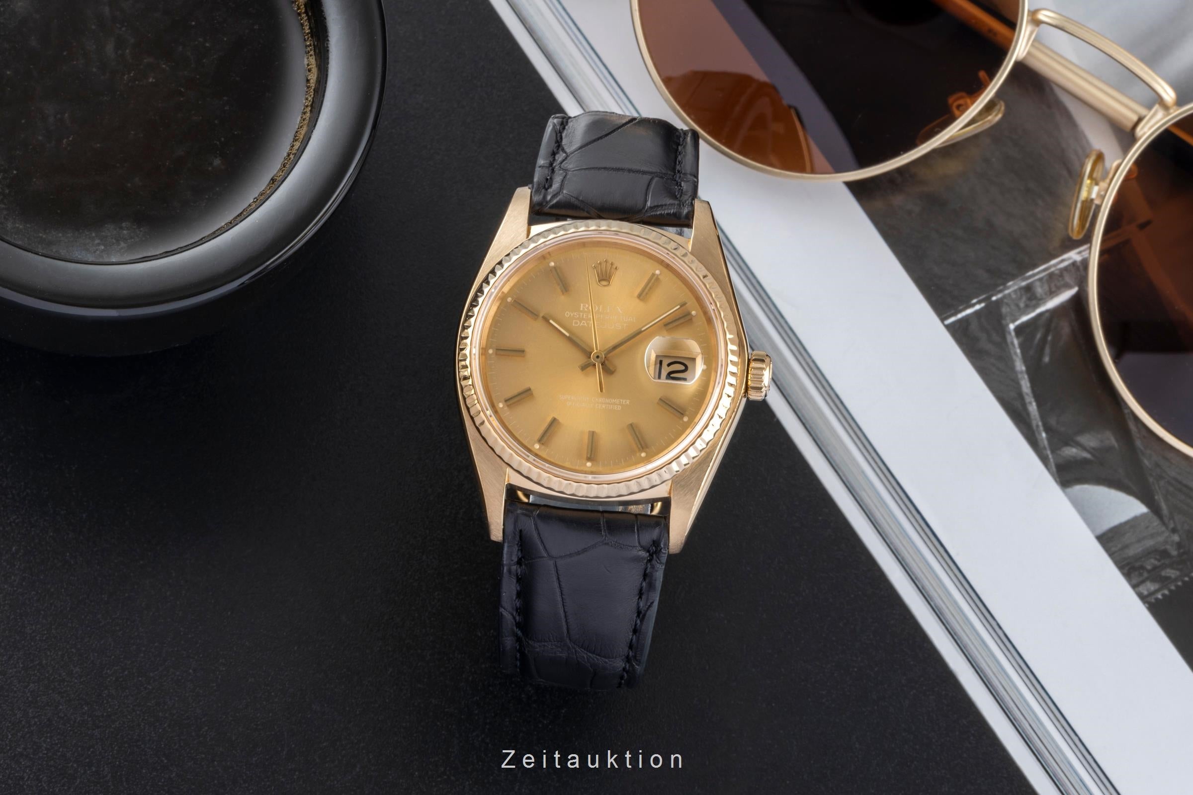 Rolex Datejust oro 18 ct automatismo orologio da uomo 16018  [2506964]