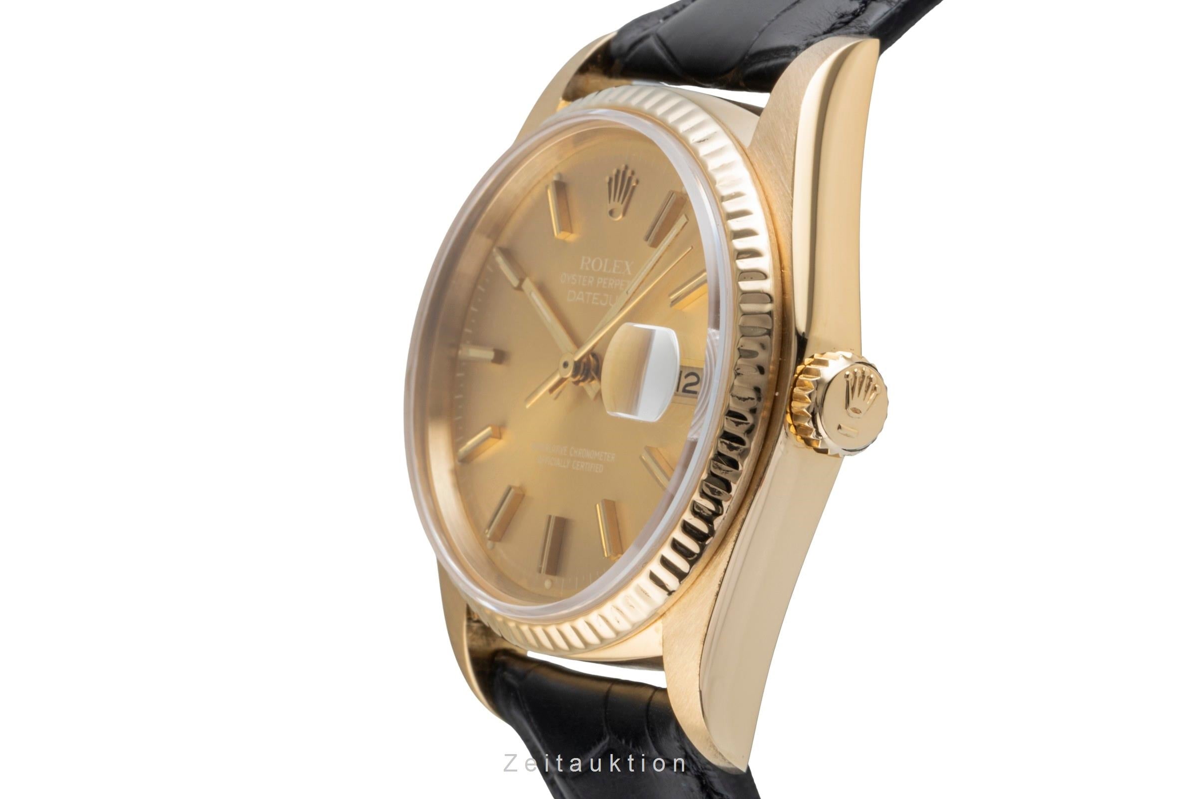 Rolex Datejust oro 18 ct automatismo orologio da uomo 16018  [2506964]