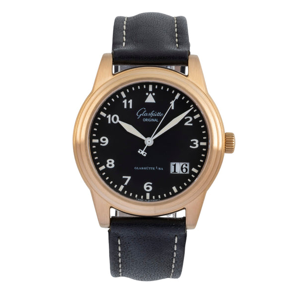 Glashütte Navigator 18k Gold Automatik Herrenuhr Ref. 39-42-07-11-04  [2506968]