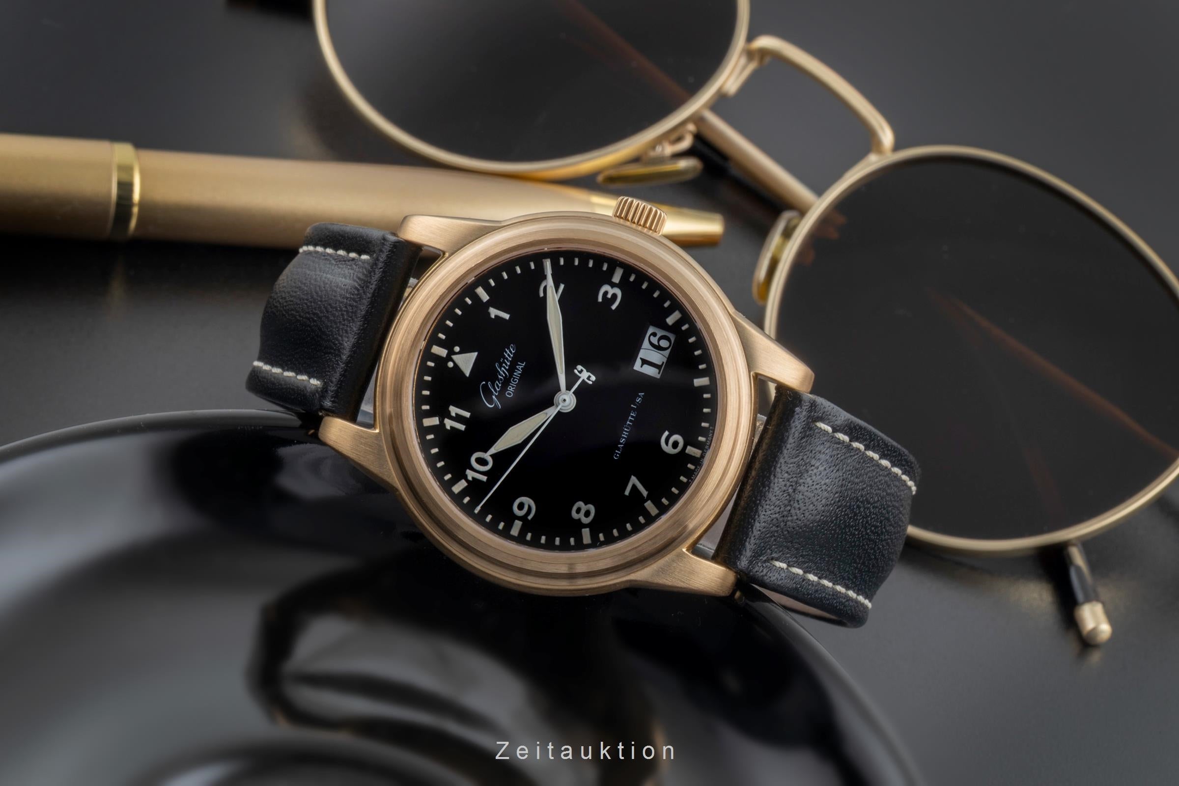 Glashütte Navigator 18k Gold Automatik Herrenuhr Ref. 39-42-07-11-04  [2506968]