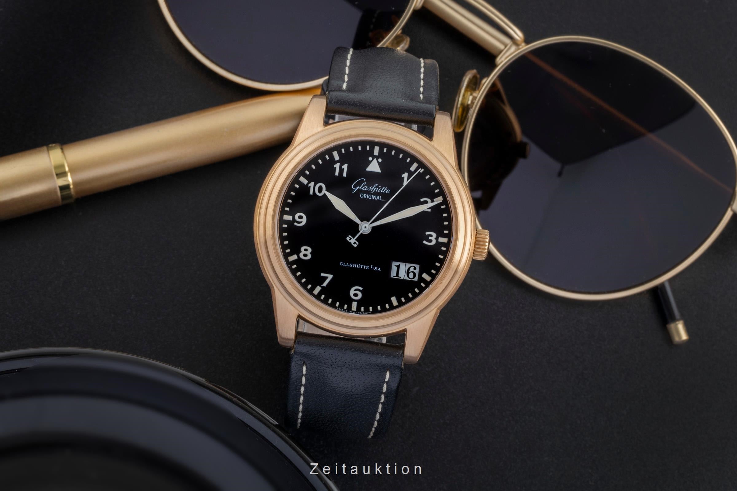 Glashütte Navigator 18k Gold Automatik Herrenuhr Ref. 39-42-07-11-04  [2506968]