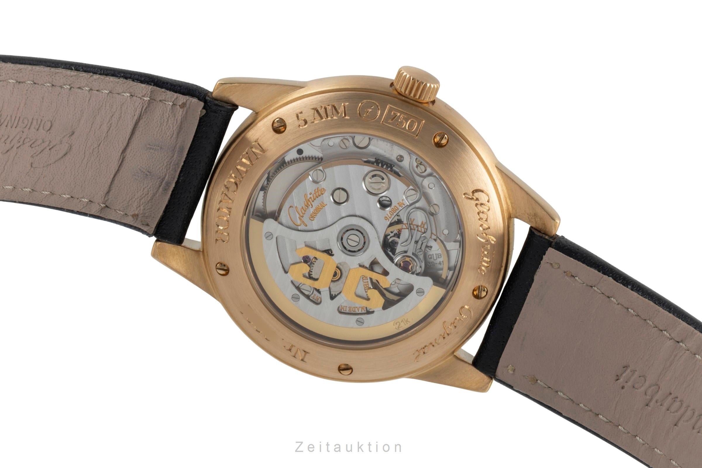 Glashütte Navigator 18k Gold Automatik Herrenuhr Ref. 39-42-07-11-04  [2506968]