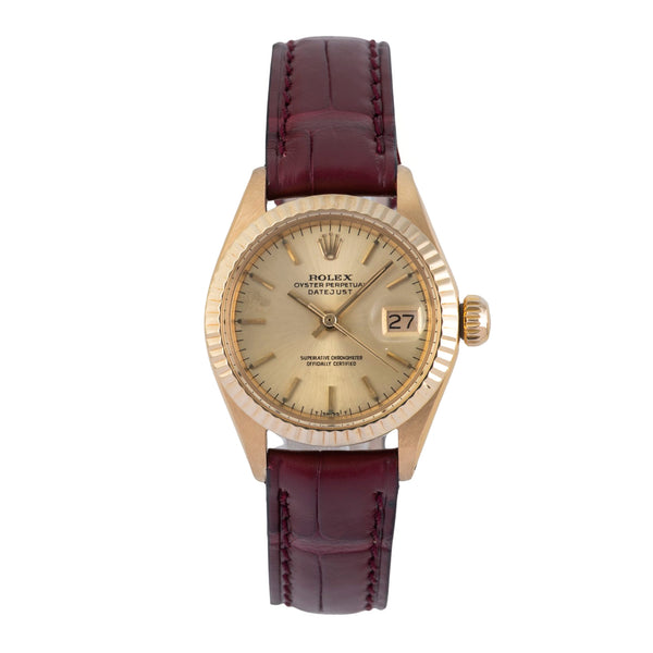 Rolex Datejust 18 ct gold automatic women's watch 6917 Vintage  [2506971]