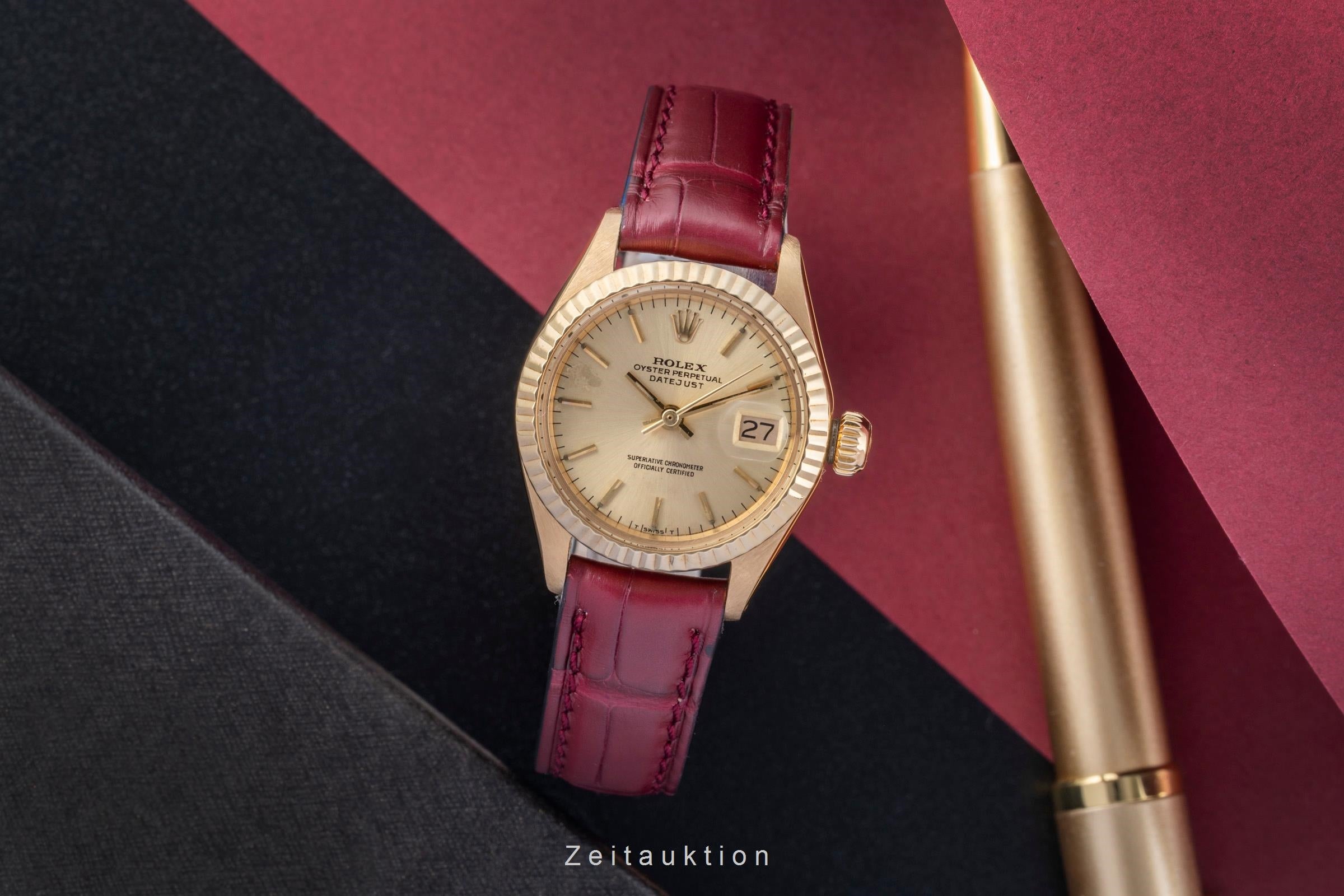 Rolex Datejust 18 ct gold automatic women's watch 6917 Vintage  [2506971]