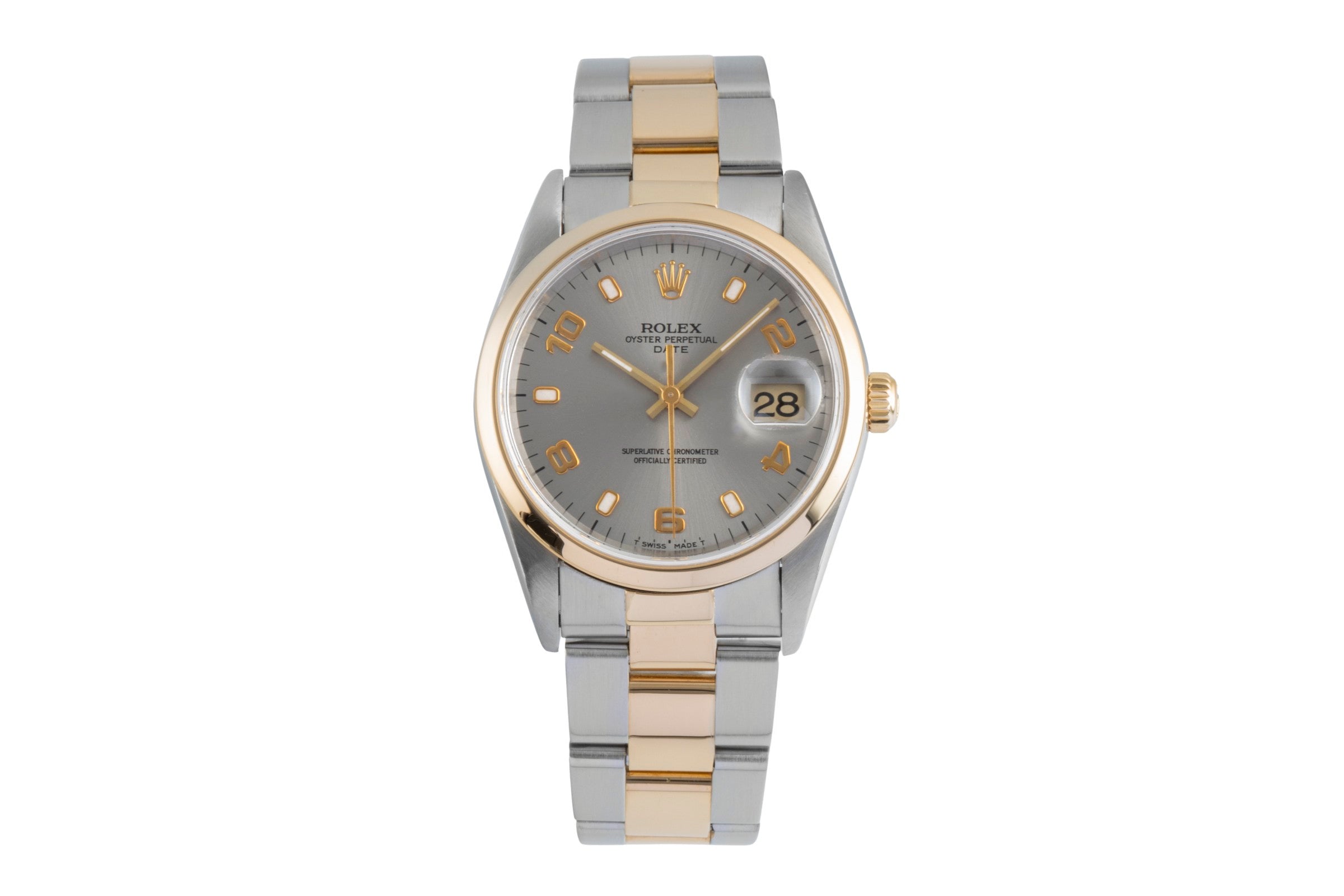 Rolex Date 34 Stahl / Gold Automatik Herrenuhr Oyster Perpetual Ref. 15203  [2506973]