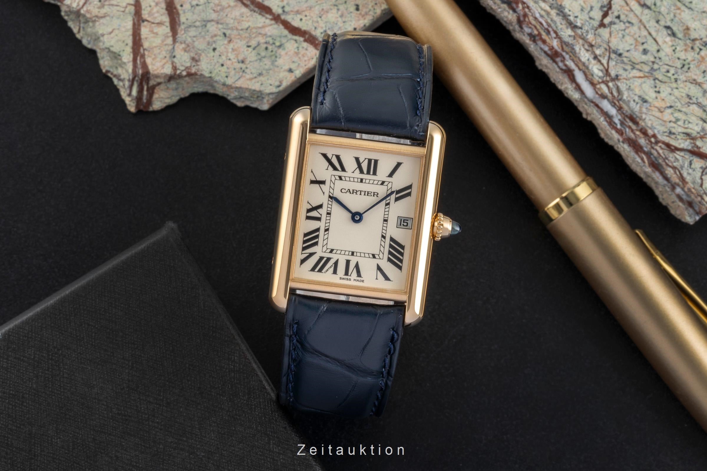 Cartier Tank 18 ct gold quartz men's watch W1529756  [2506974]