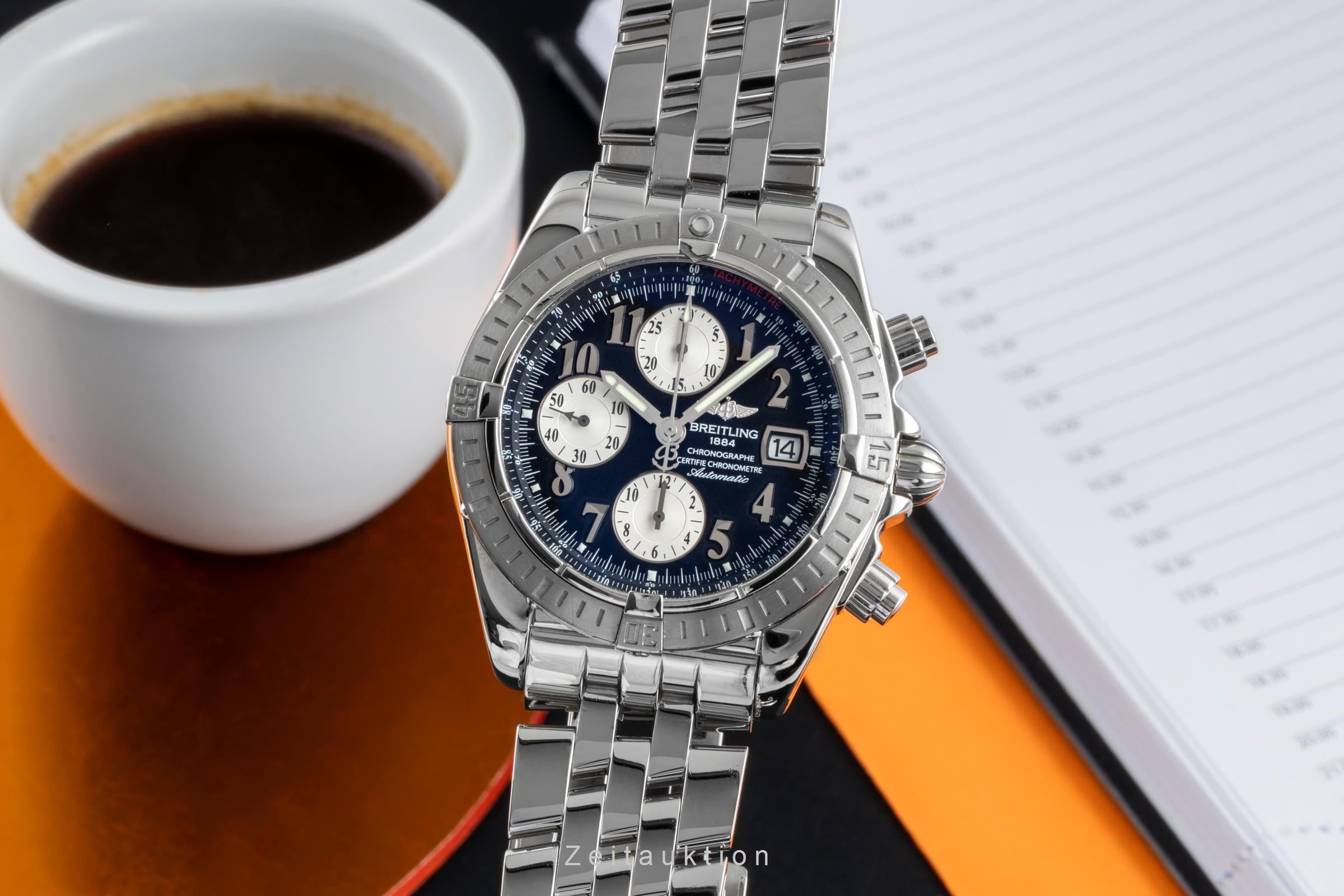 Breitling Evolution chronograph steel automatic Kal. B13 Ref. A1335611/B721 
