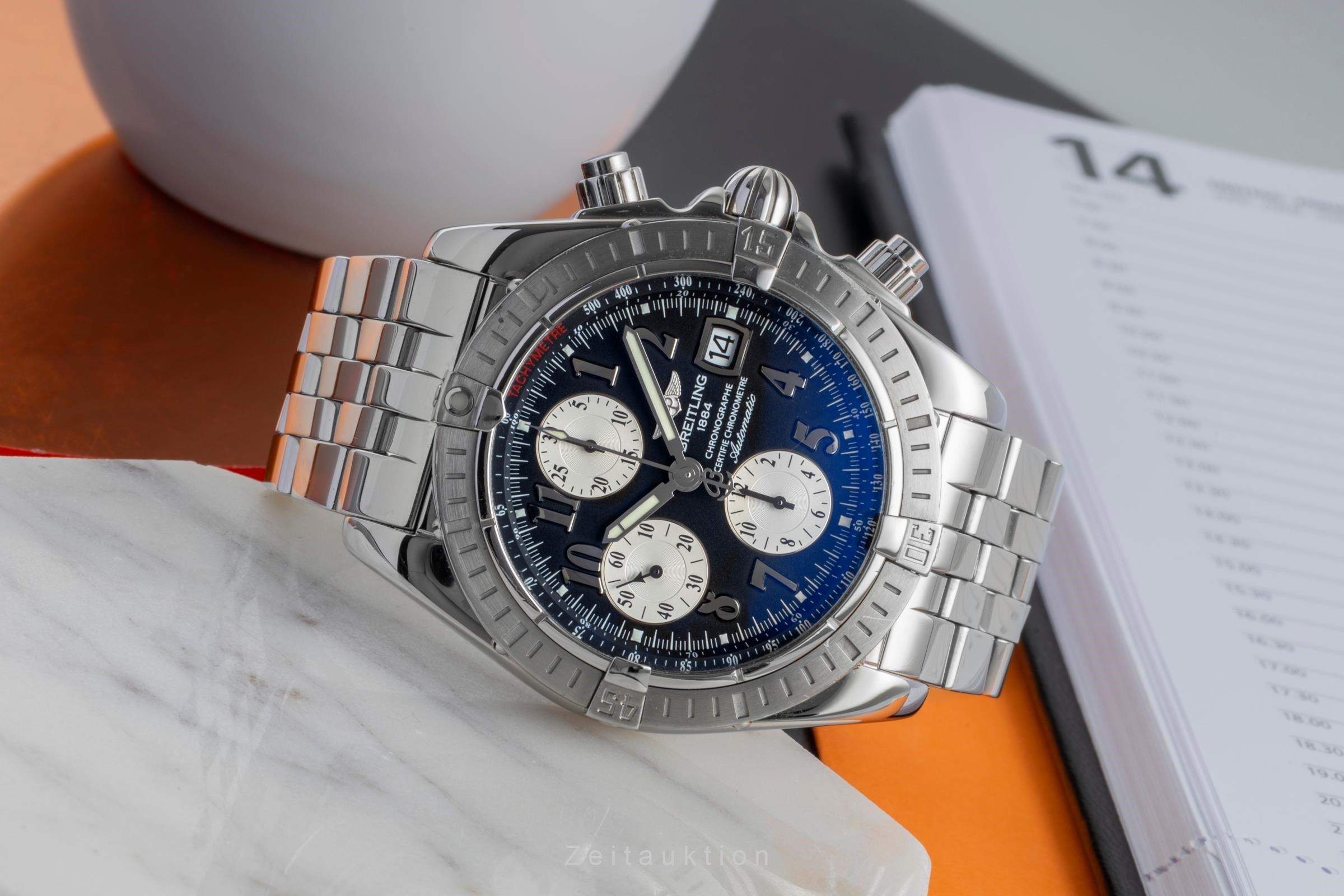 Breitling Evolution chronograph steel automatic men's watch A1335611/B721  [2506976]