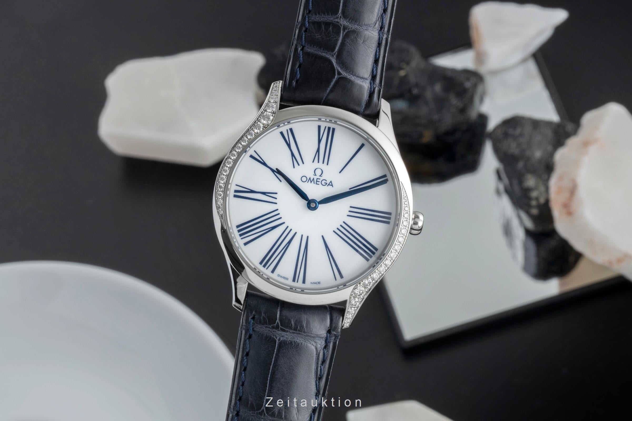 Omega De Ville Trésor Damenuhr Diamanten Ref. 428.17.36.60.04.001 Papiere [2506984]