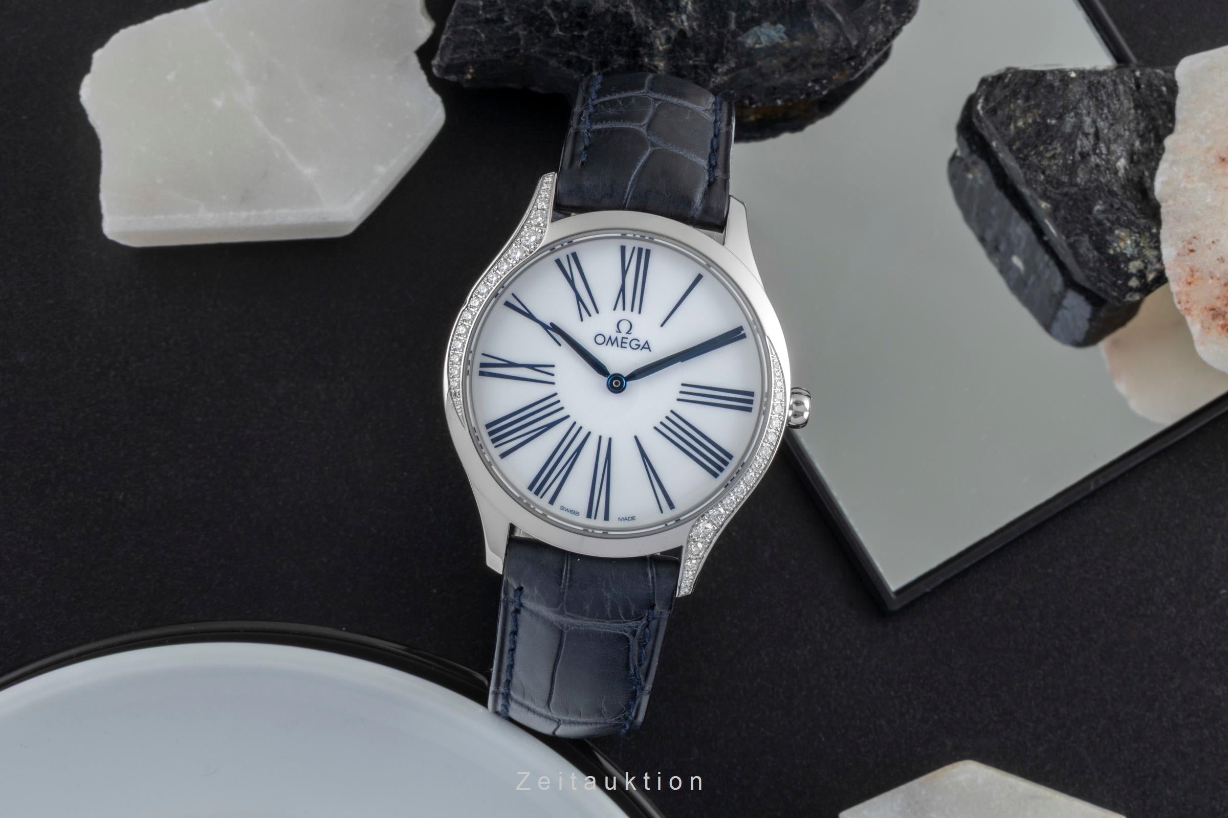 Omega De Ville acier quartz montre pour femmes 428.17.36.60.04.001 LP: 5300EUR  [2506984]