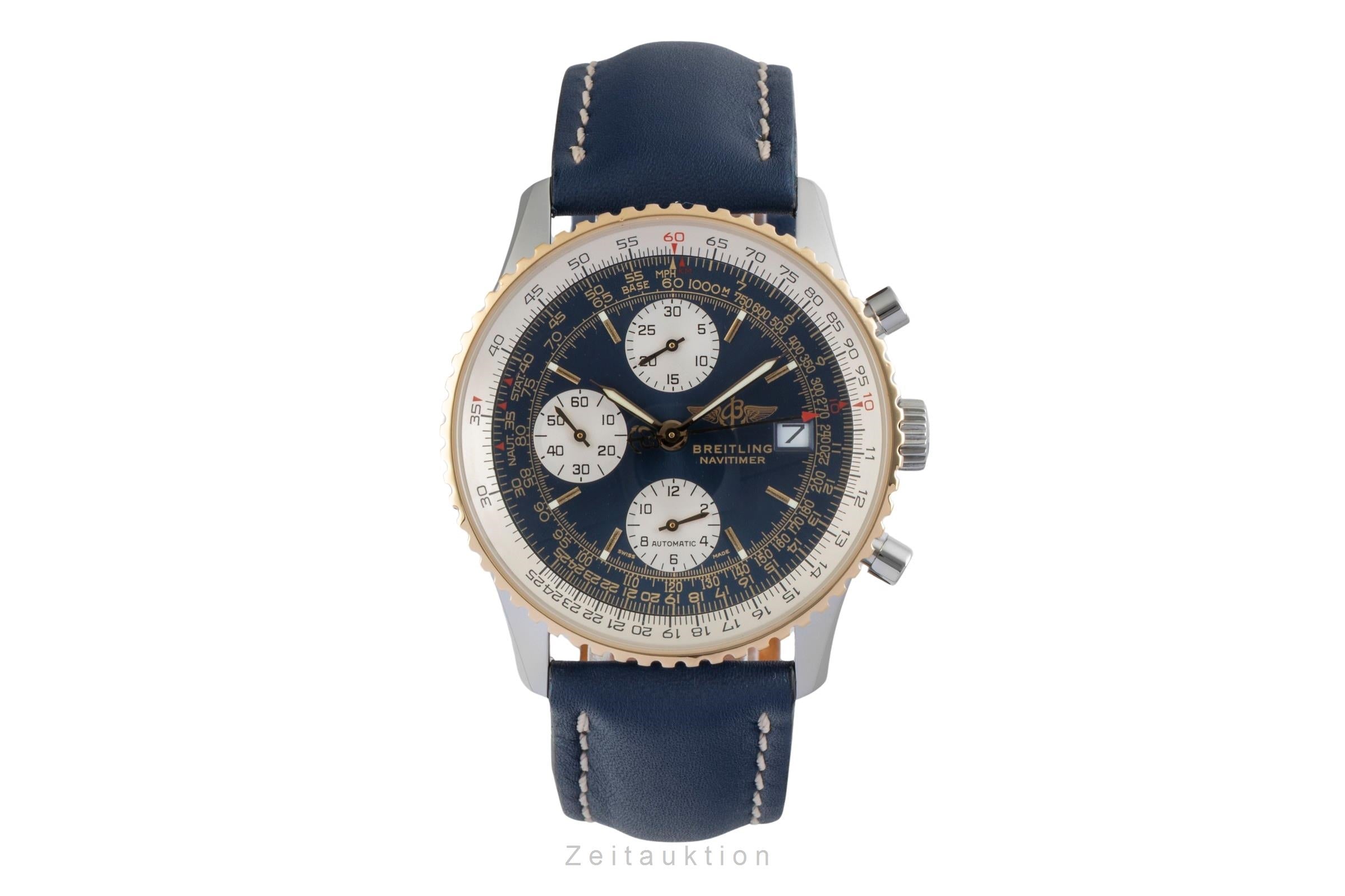 Breitling Old Navitimer Chronograph Stahl / Gold Automatik Herrenuhr Ref D13322  [2506991]