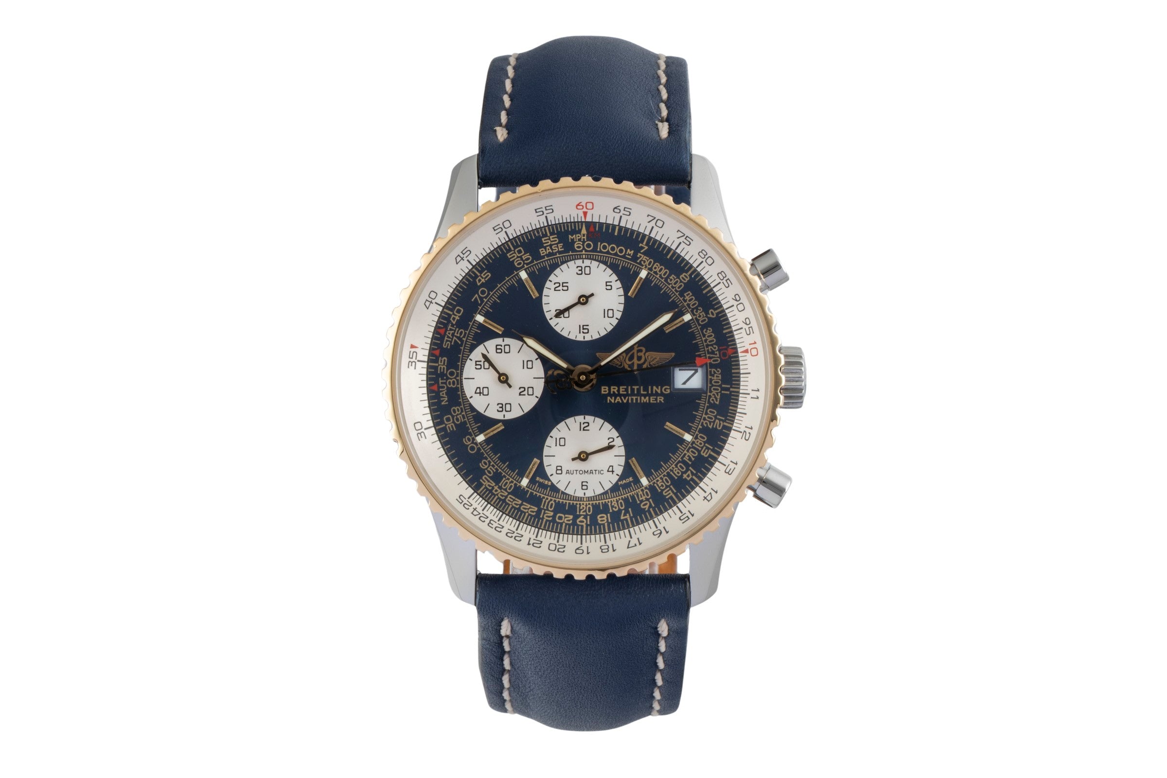 Breitling Old Navitimer Chronograph Stahl / Gold Automatik Herrenuhr Ref D13322  [2506991]