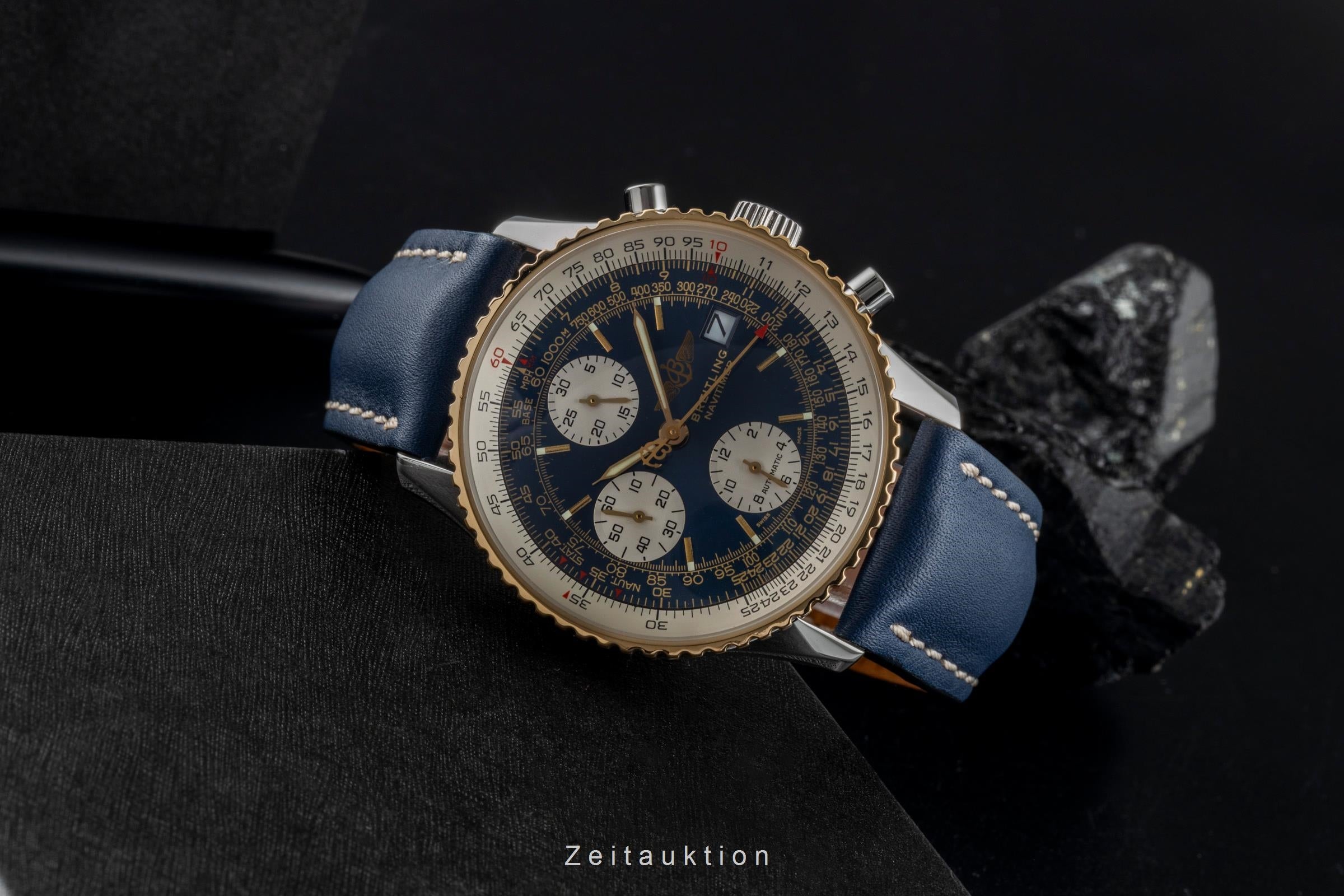 Breitling Old Navitimer Chronograph Stahl / Gold Automatik Herrenuhr Ref D13322  [2506991]
