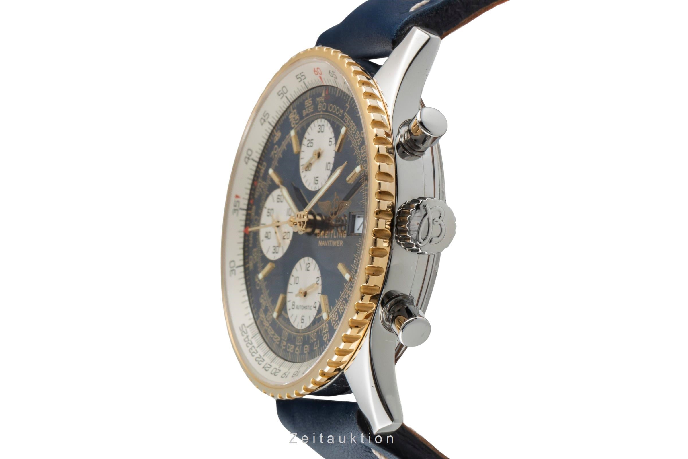 Breitling Old Navitimer Chronograph Stahl / Gold Automatik Herrenuhr Ref D13322  [2506991]