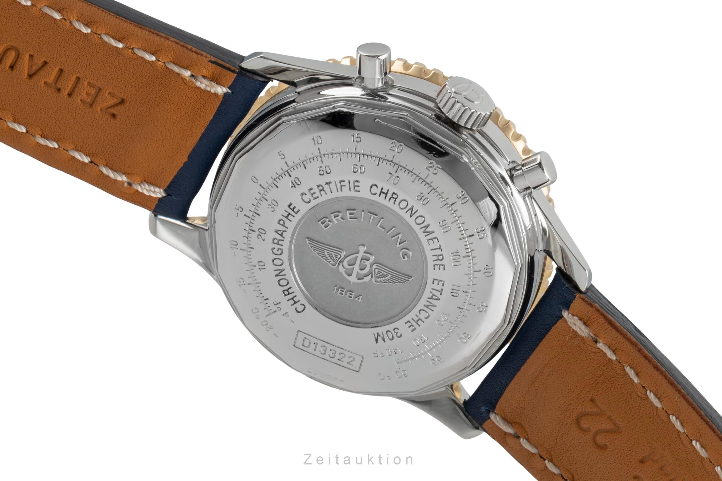 Breitling Old Navitimer Chronograph Stahl / Gold Automatik Herrenuhr Ref D13322  [2506991]
