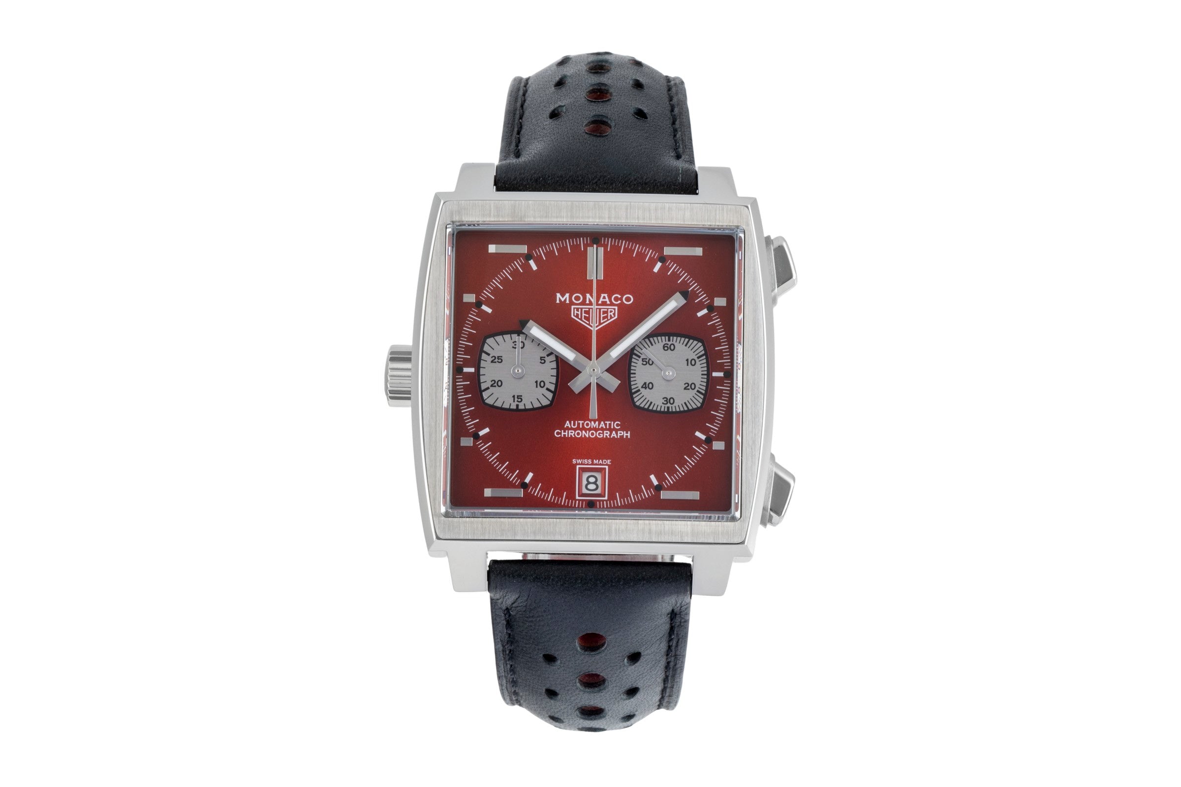 Tag Heuer Monaco chronographe acier automatique montre pour hommes CAW211W.FC6467 Limited  [2506996]