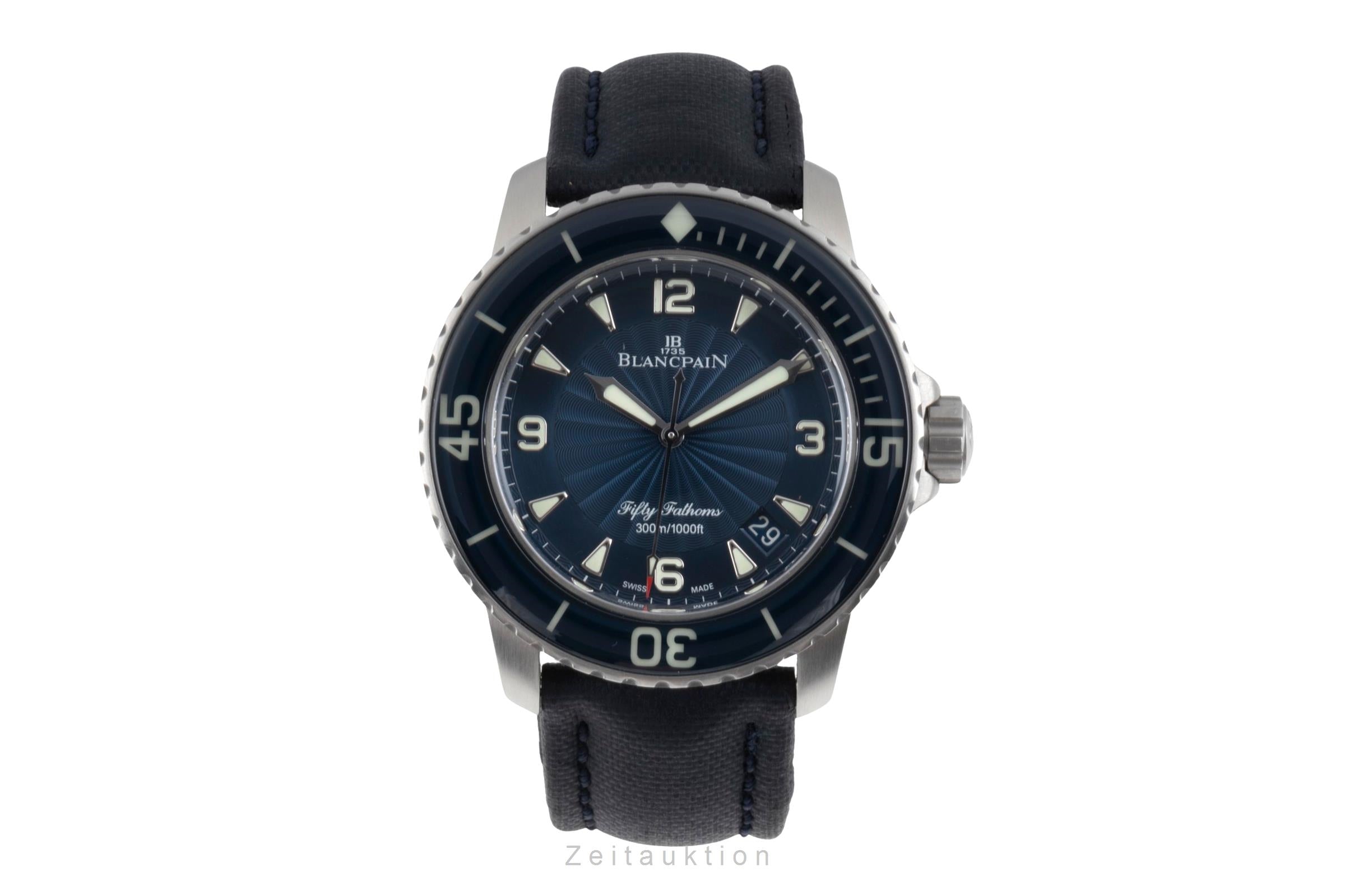 Blancpain Fifty Fathoms steel automatic men's watch 5015d-1140-52b	 LP: 17500EUR  [2506997]
