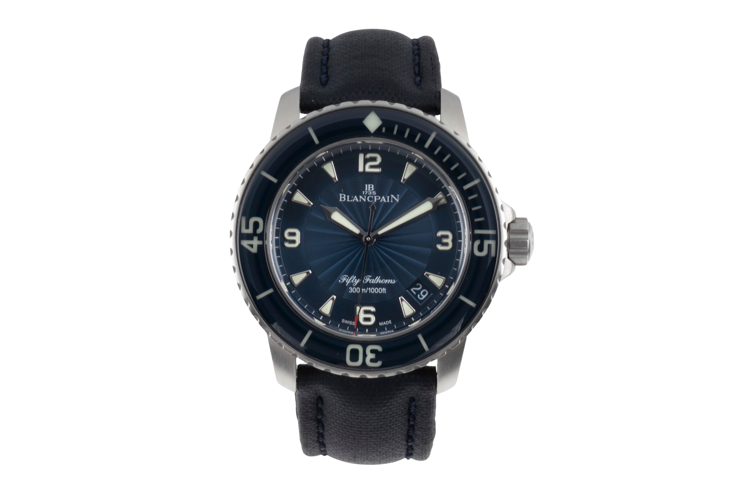 Blancpain Fifty Fathoms steel automatic men's watch 5015d-1140-52b	 LP: 17500EUR  [2506997]