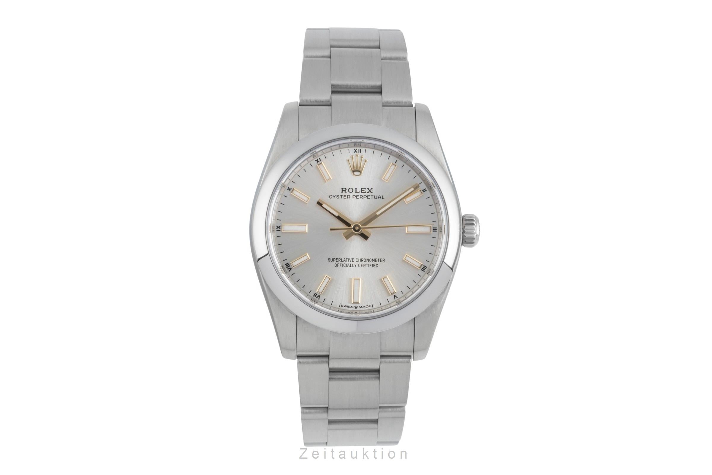 Rolex Oyster Perpetual 34 Automatik Edelstahl Ref 124200 Box & Papiere 2020 [2507000]