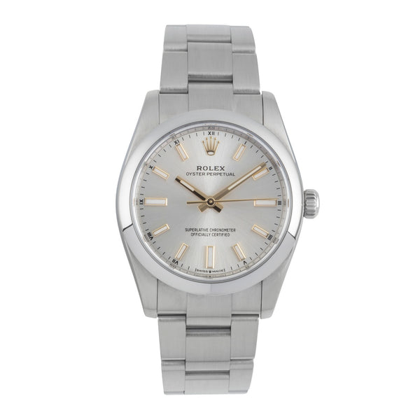 Rolex Oyster Perpetual 34 Automatik Edelstahl Ref 124200 Box & Papiere 2020 [2507000]
