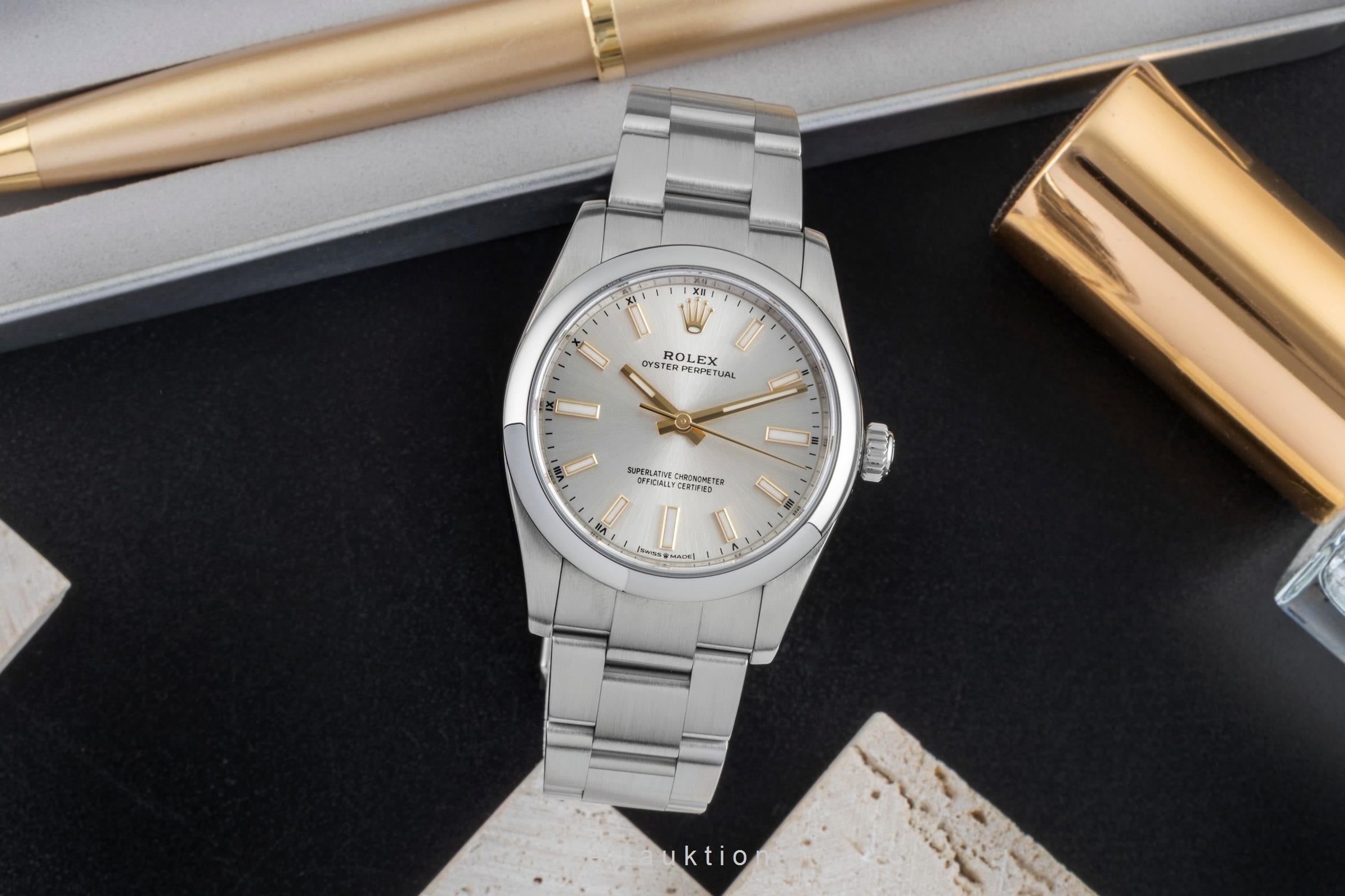 Rolex Oyster Perpetual 34 Automatik Edelstahl Ref 124200 Box & Papiere 2020 [2507000]