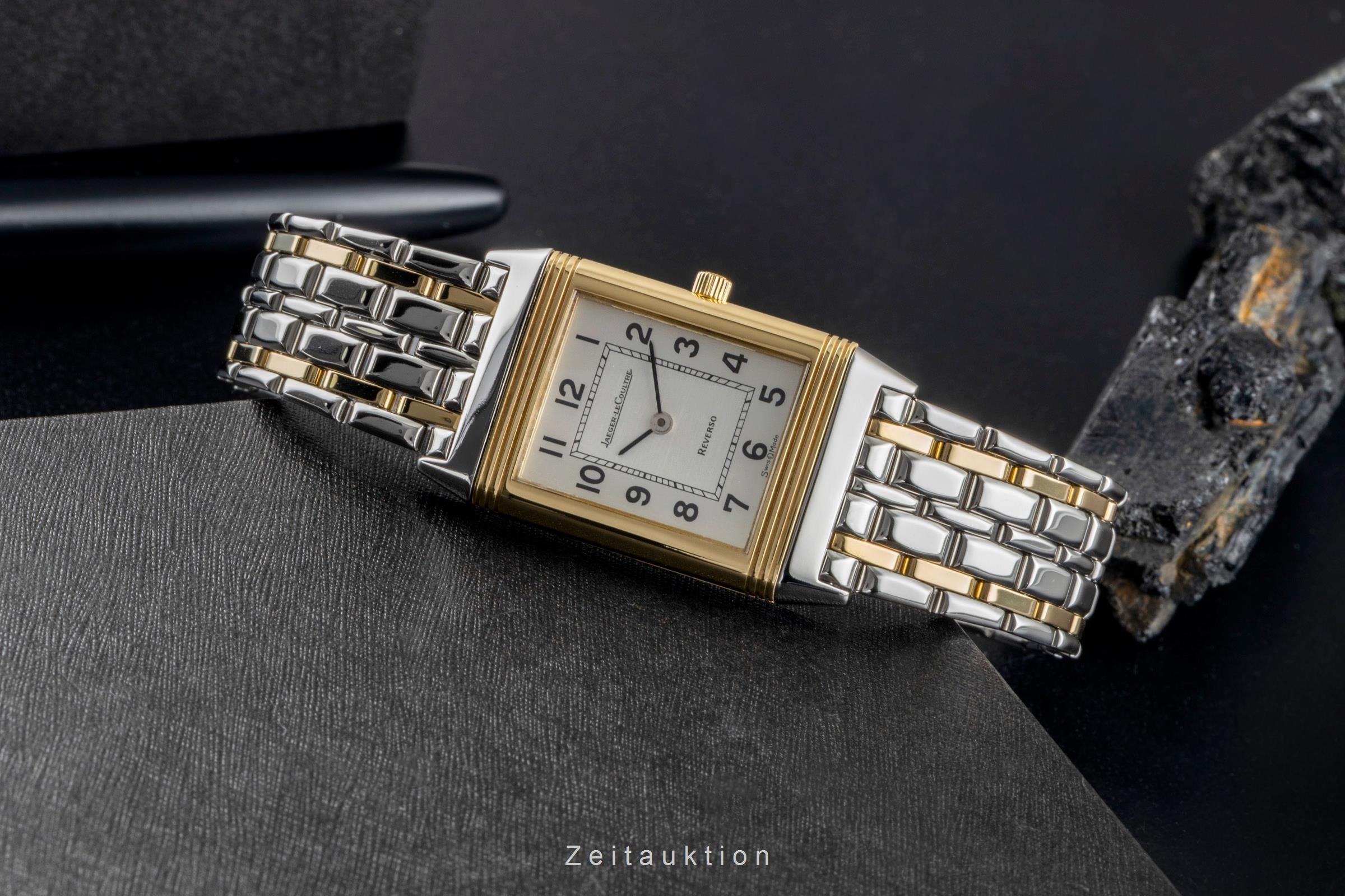 Jaeger LeCoultre Reverso Stahl / Gold Quarz Damenuhr Ref. 140.252.5  [2507014]