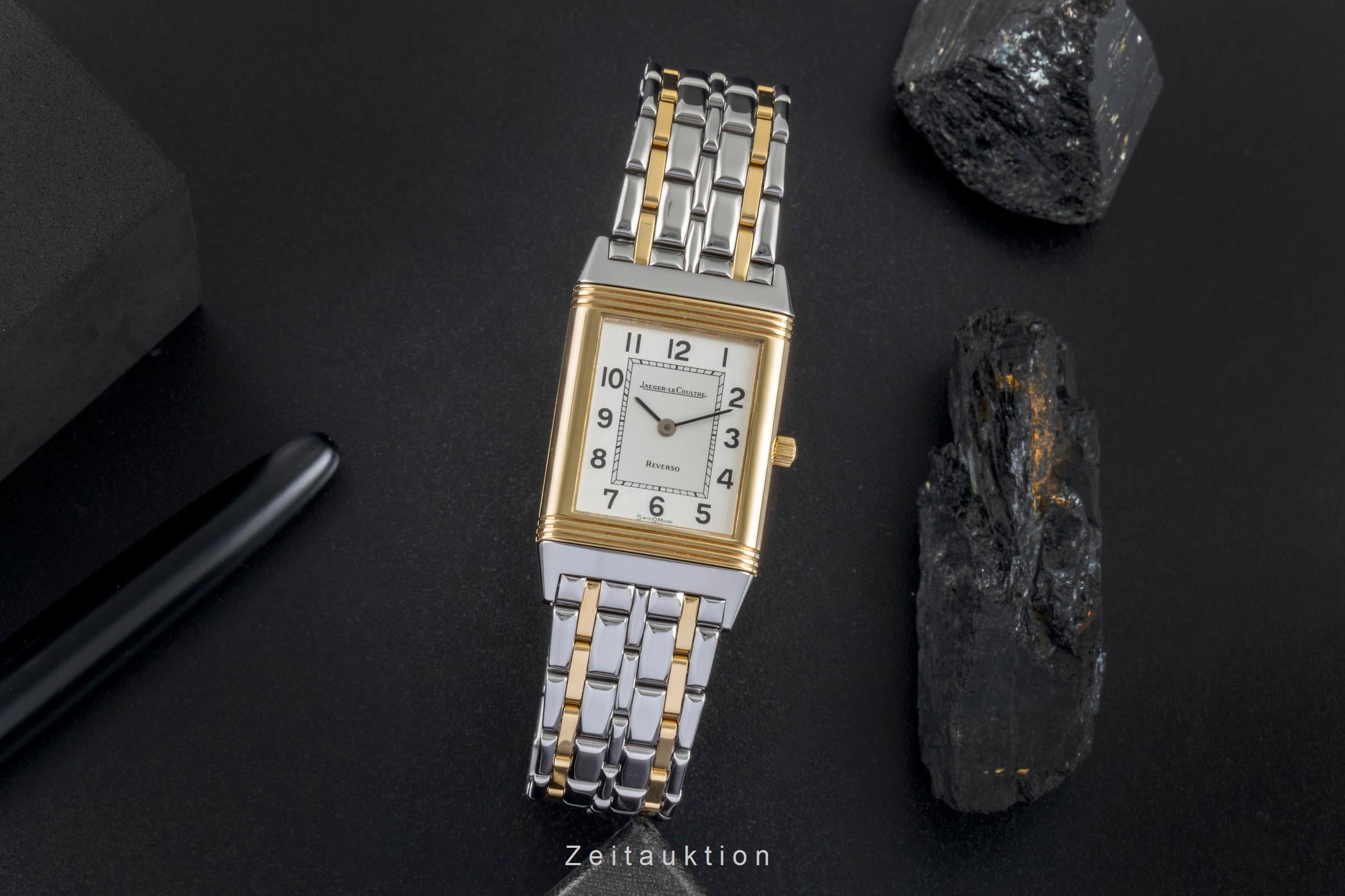 Jaeger LeCoultre Reverso Stahl / Gold Quarz Damenuhr Ref. 140.252.5  [2507014]