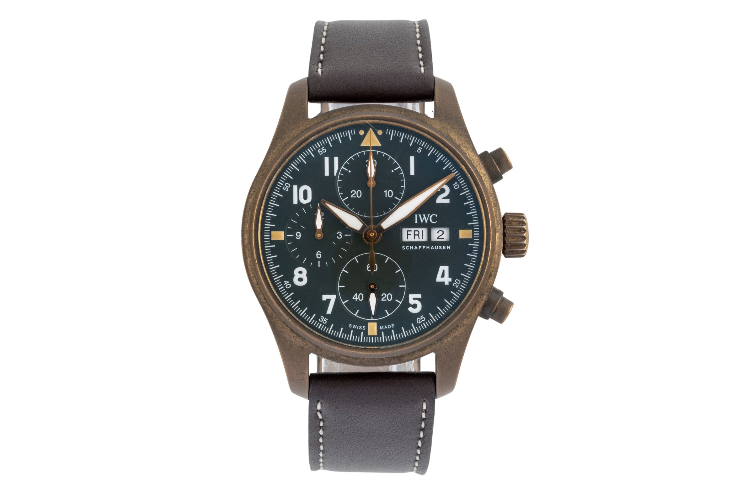 IWC Fliegerchronograph chronograph bronze automatic men's watch IW387902  [2507018]