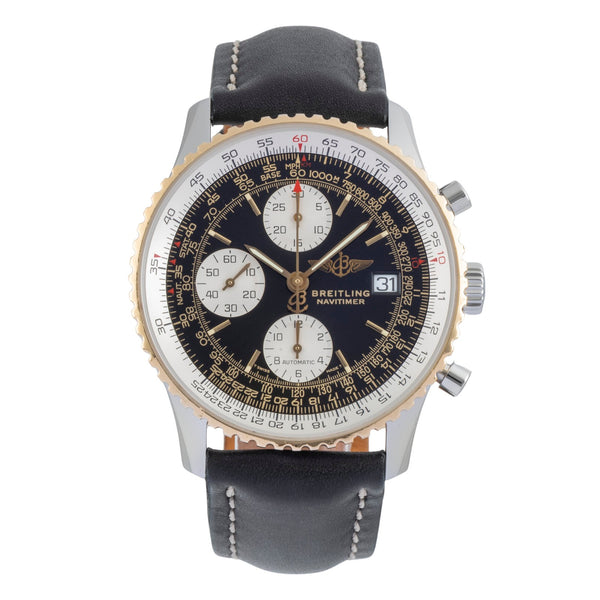 Breitling Old Navitimer chronograph steel / gold automatic men's watch D13022  [2507019]
