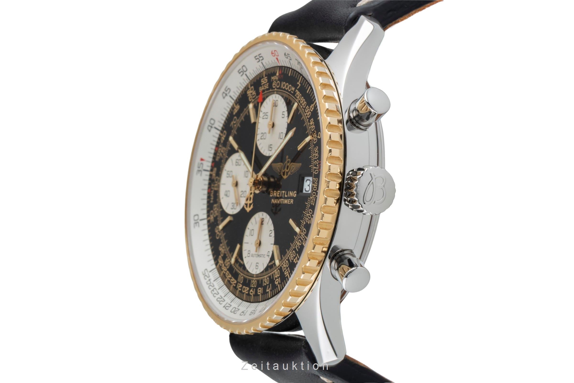 Breitling Old Navitimer chronograph steel / gold automatic men's watch D13022  [2507019]