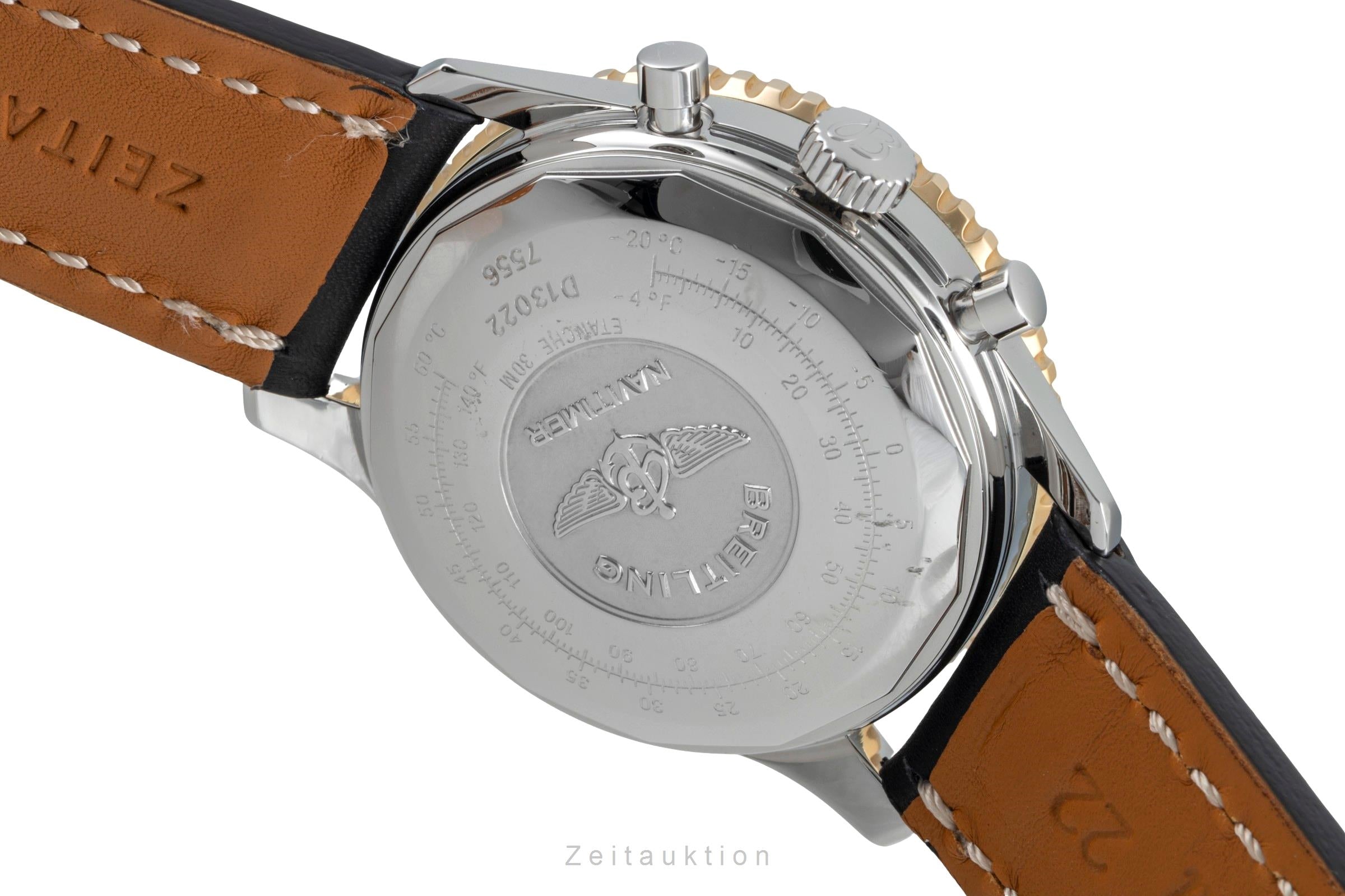 Breitling Old Navitimer chronograph steel / gold automatic men's watch D13022  [2507019]