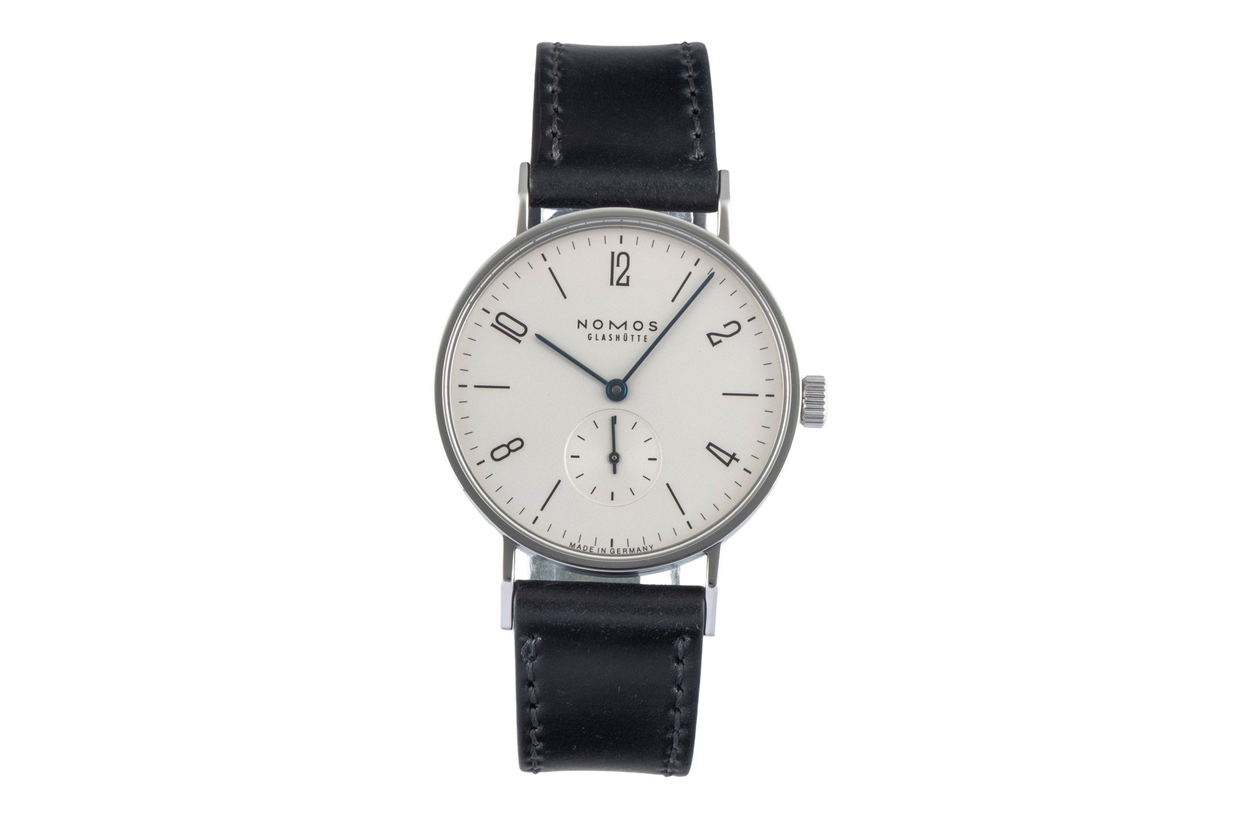 Nomos Glashütte Tangente Edelstahl Handaufzug Herrenuhr Ref. 101 Box & Papiere  [2507021]