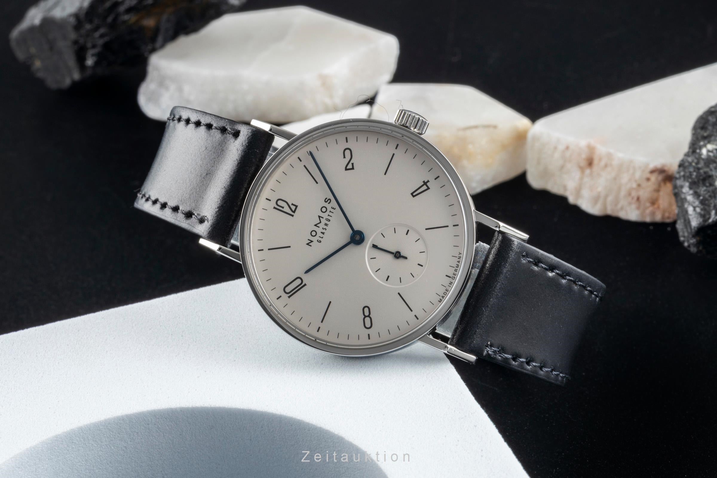 Nomos Glashütte Tangente Edelstahl Handaufzug Herrenuhr Ref. 101 Box & Papiere  [2507021]