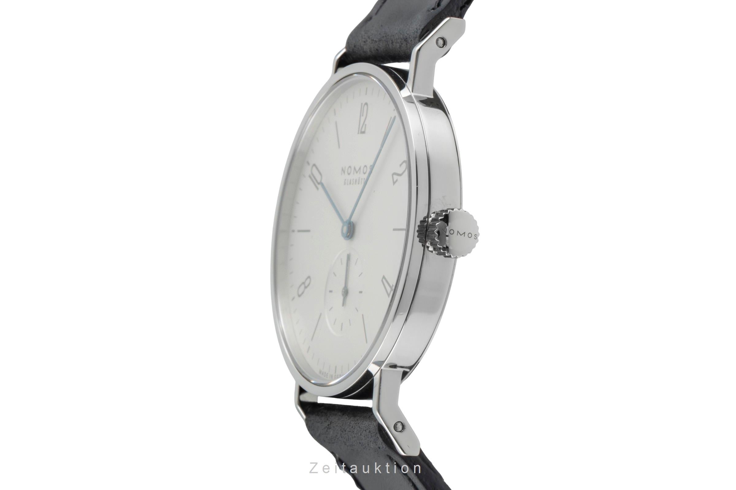 Nomos Glashütte Tangente Edelstahl Handaufzug Herrenuhr Ref. 101 Box & Papiere  [2507021]